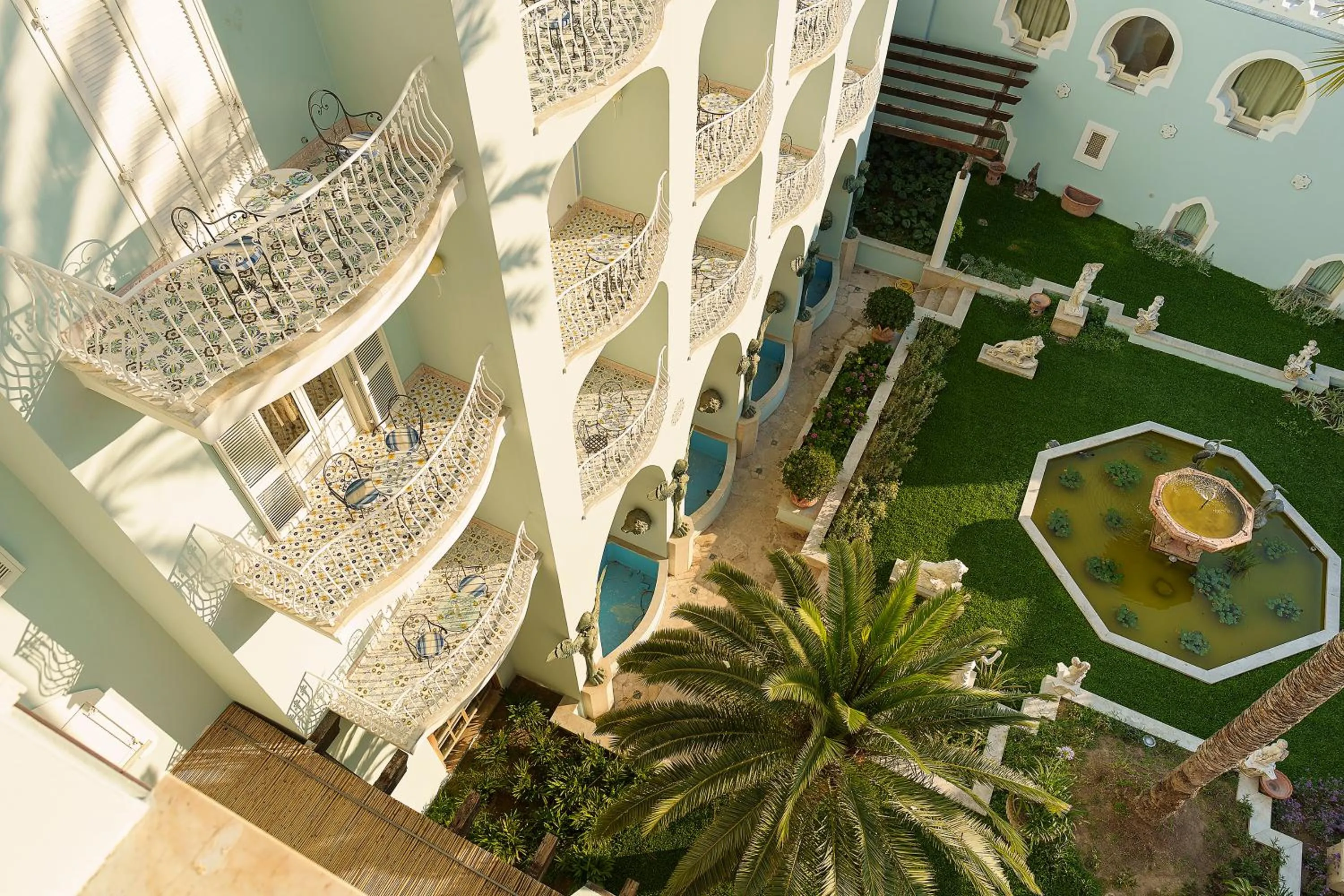 Balcony/Terrace in Palazzo Manzi Terme & Spa