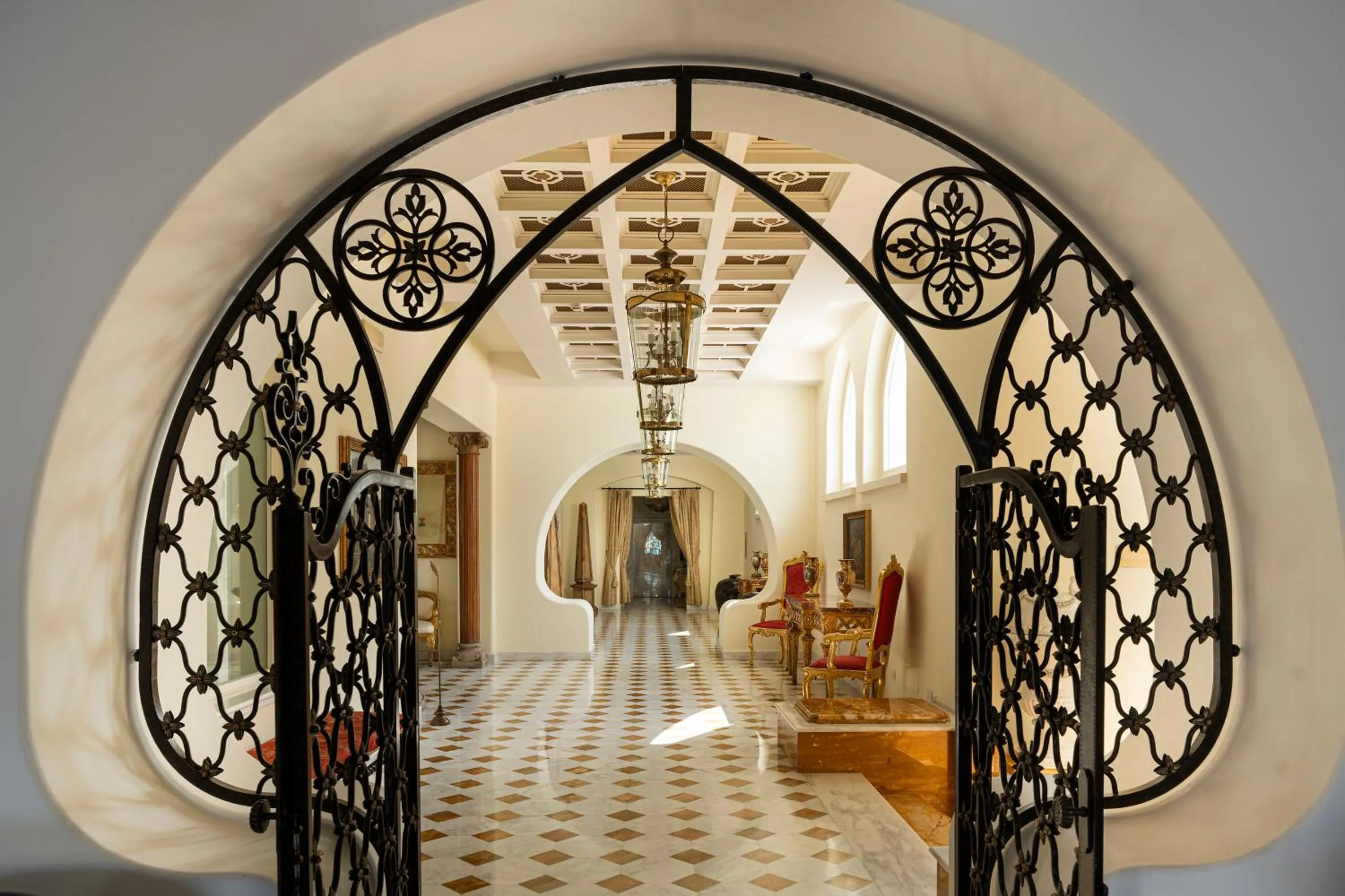 Decorative detail in Palazzo Manzi Terme & Spa