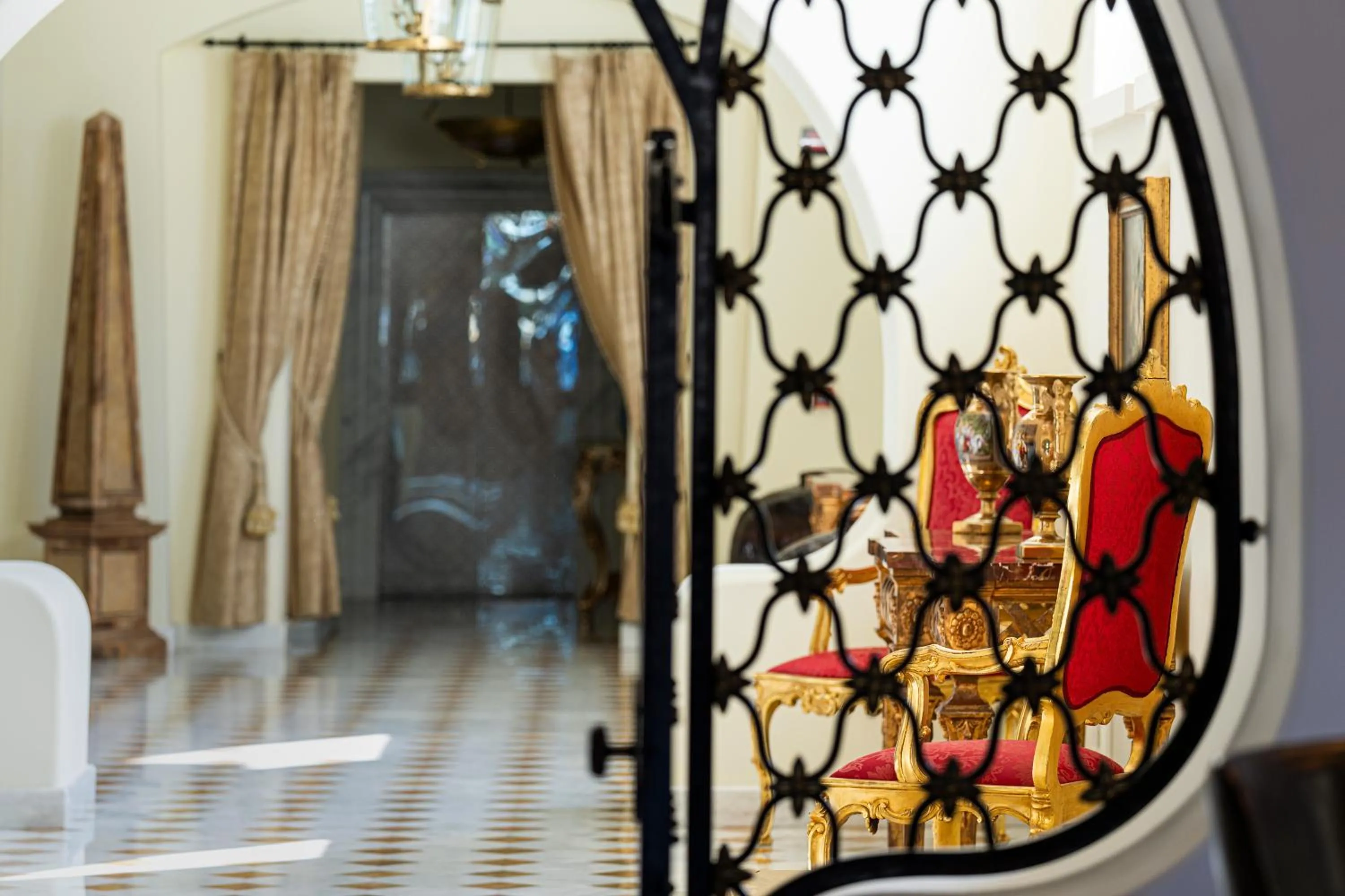 Decorative detail in Palazzo Manzi Terme & Spa