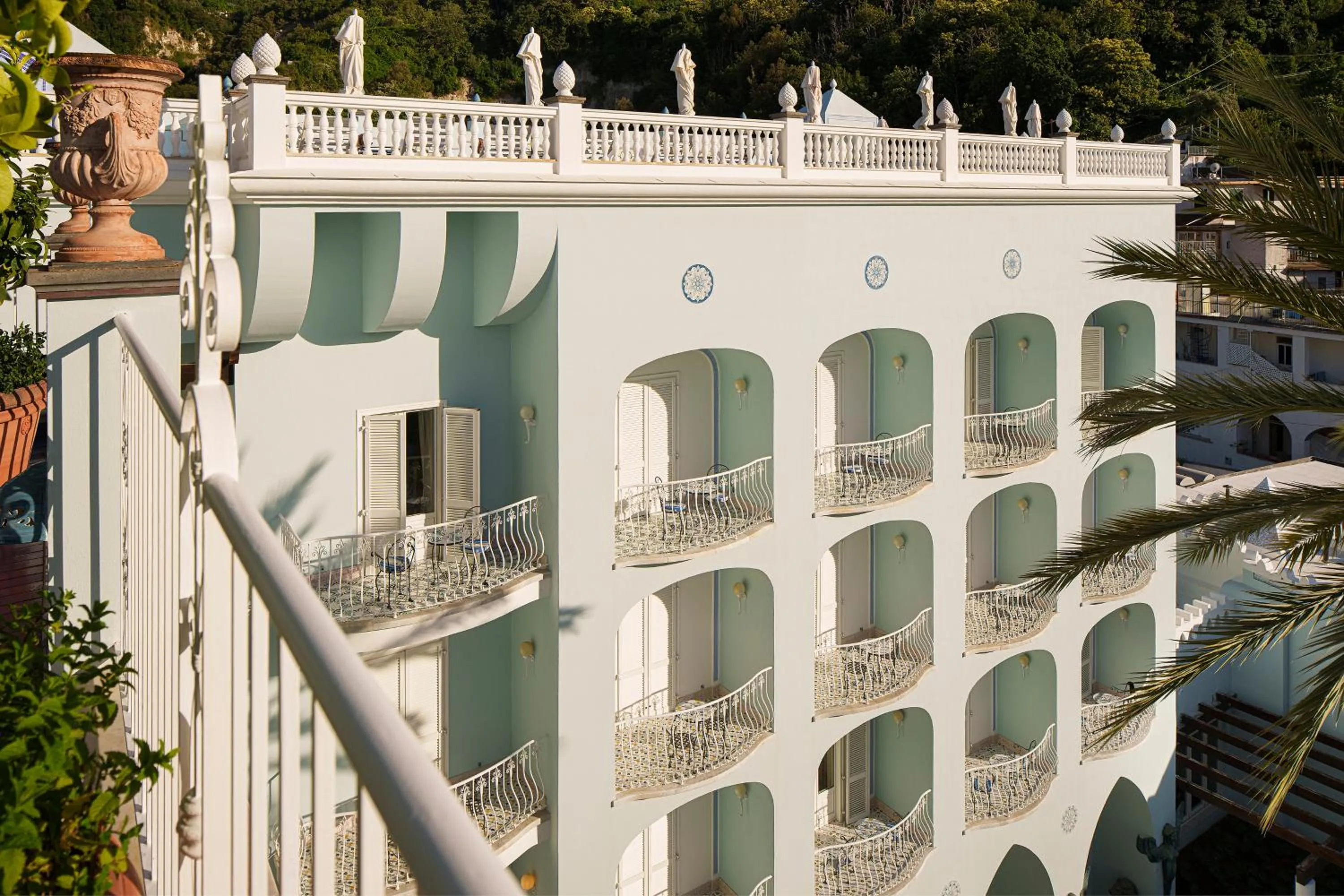 Balcony/Terrace in Palazzo Manzi Terme & Spa