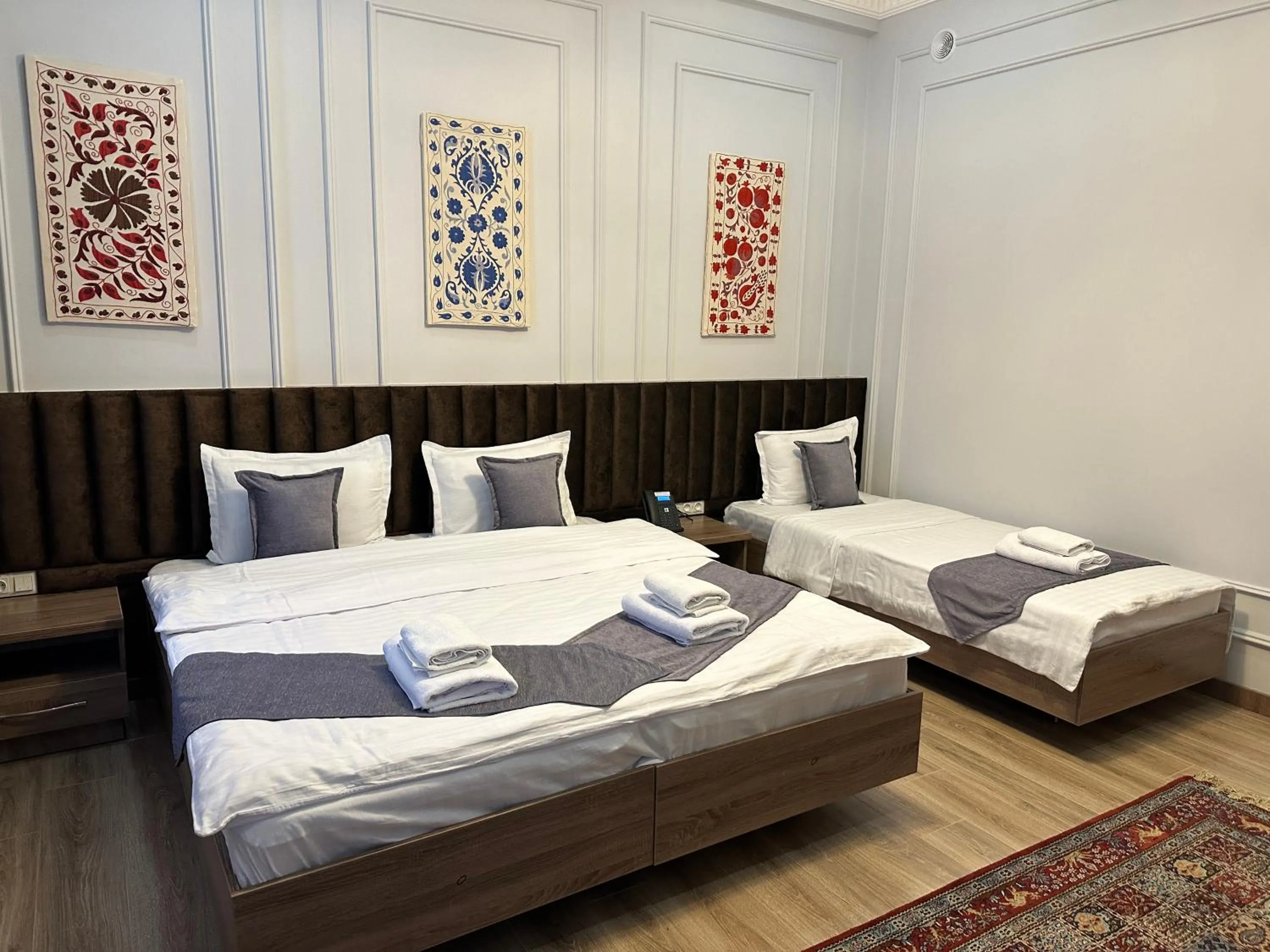 Bed in Rayyan Hotel Samarkand