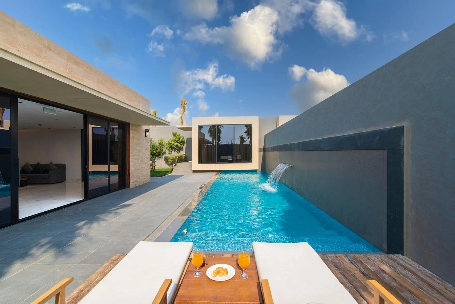 Pool view in Q Hotel Resorts -Riyadh