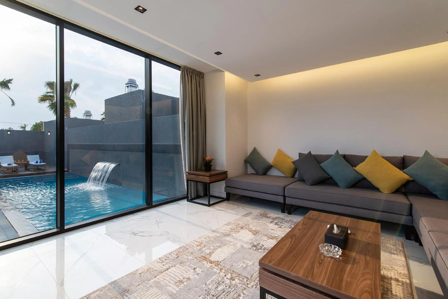 Seating area in Q Hotel Resorts -Riyadh