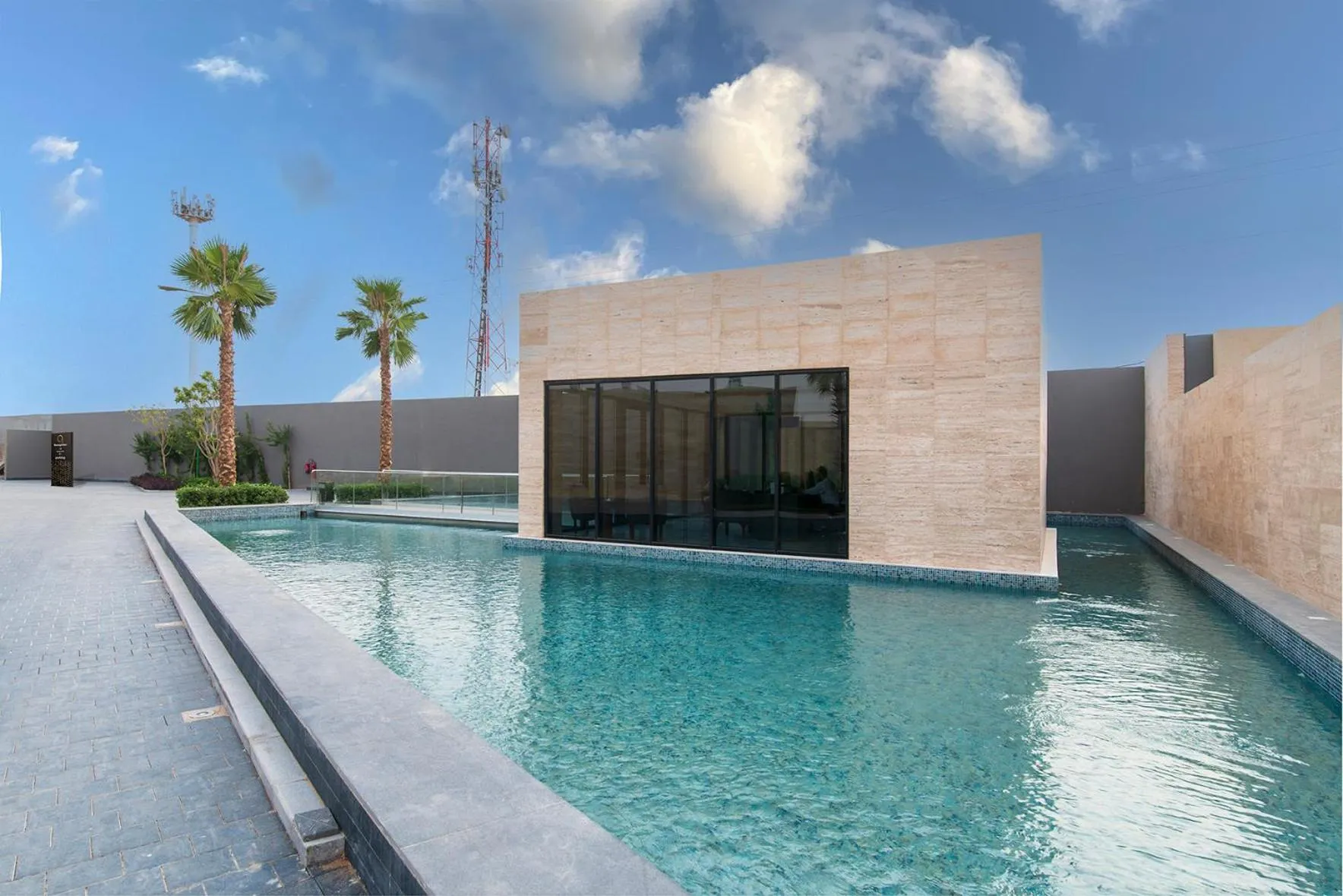 Pool view in Q Hotel Resorts -Riyadh