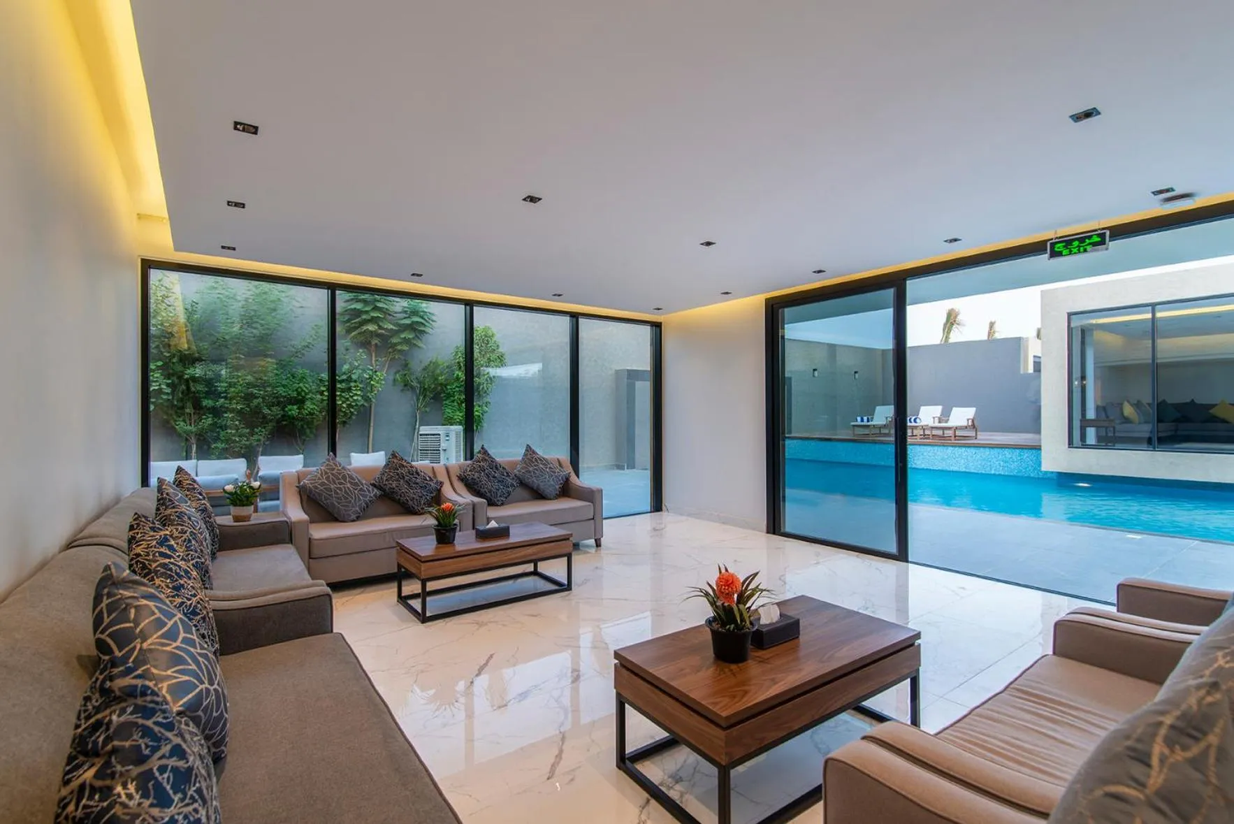 Seating area in Q Hotel Resorts -Riyadh