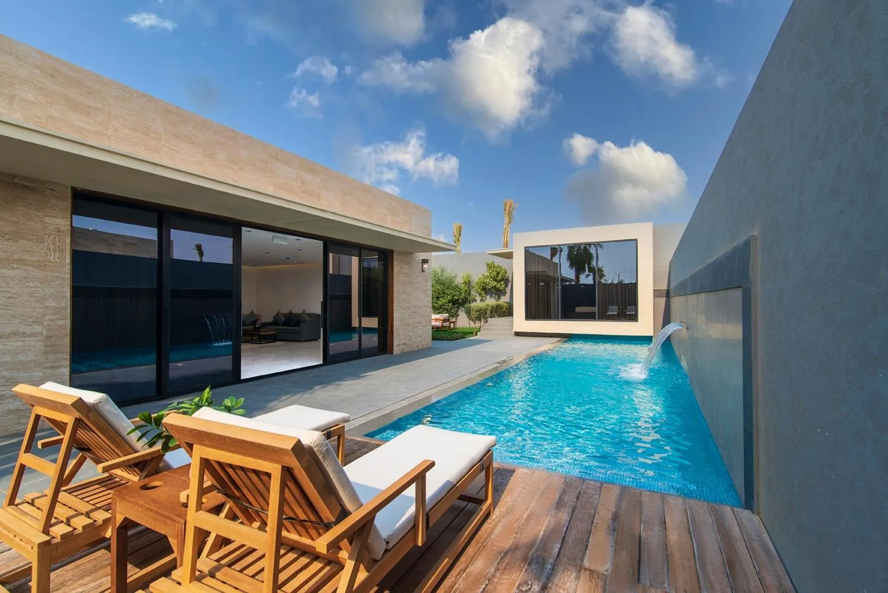 Pool view in Q Hotel Resorts -Riyadh