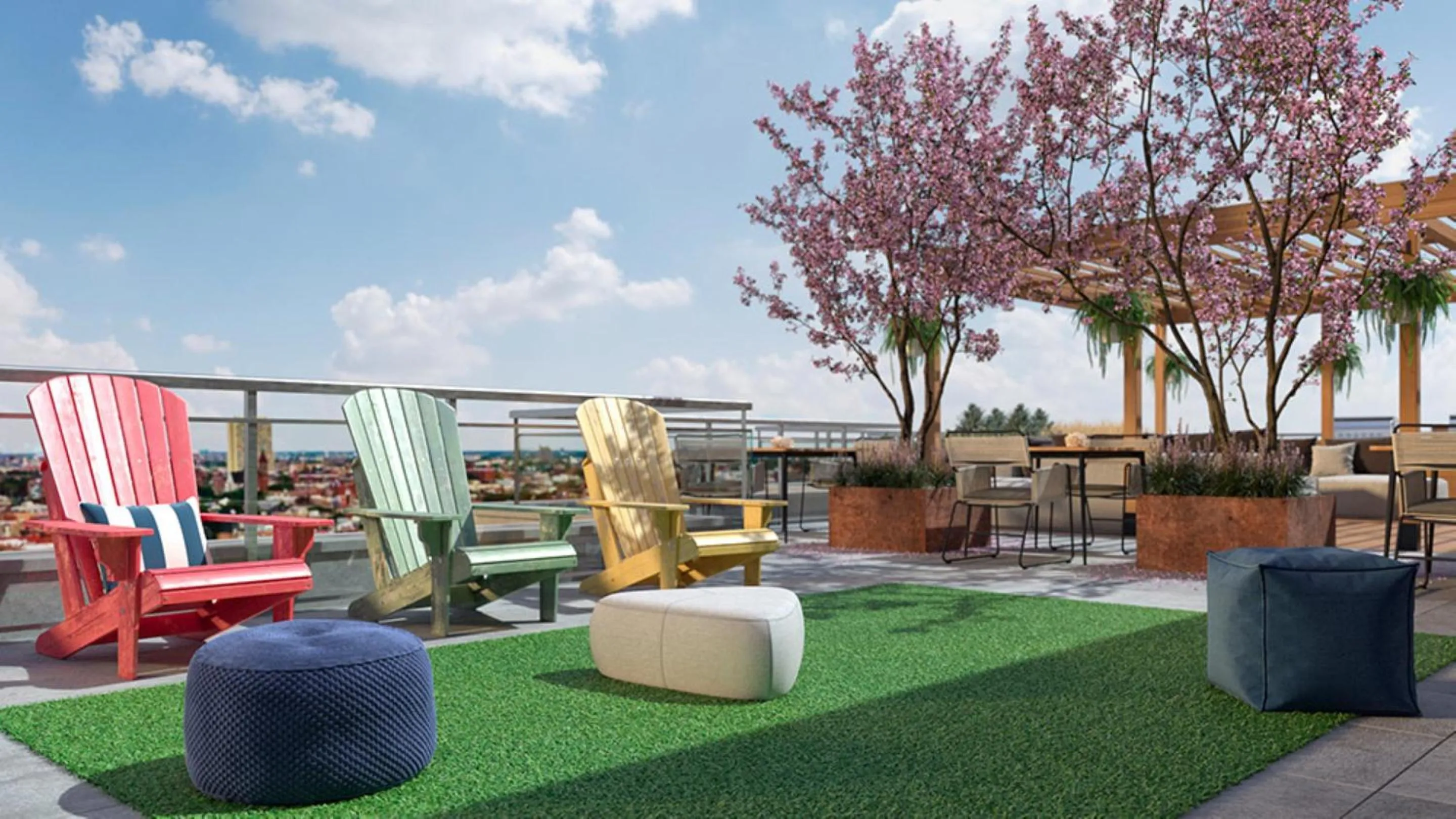 Patio in Global Luxury Suites at Tribeca