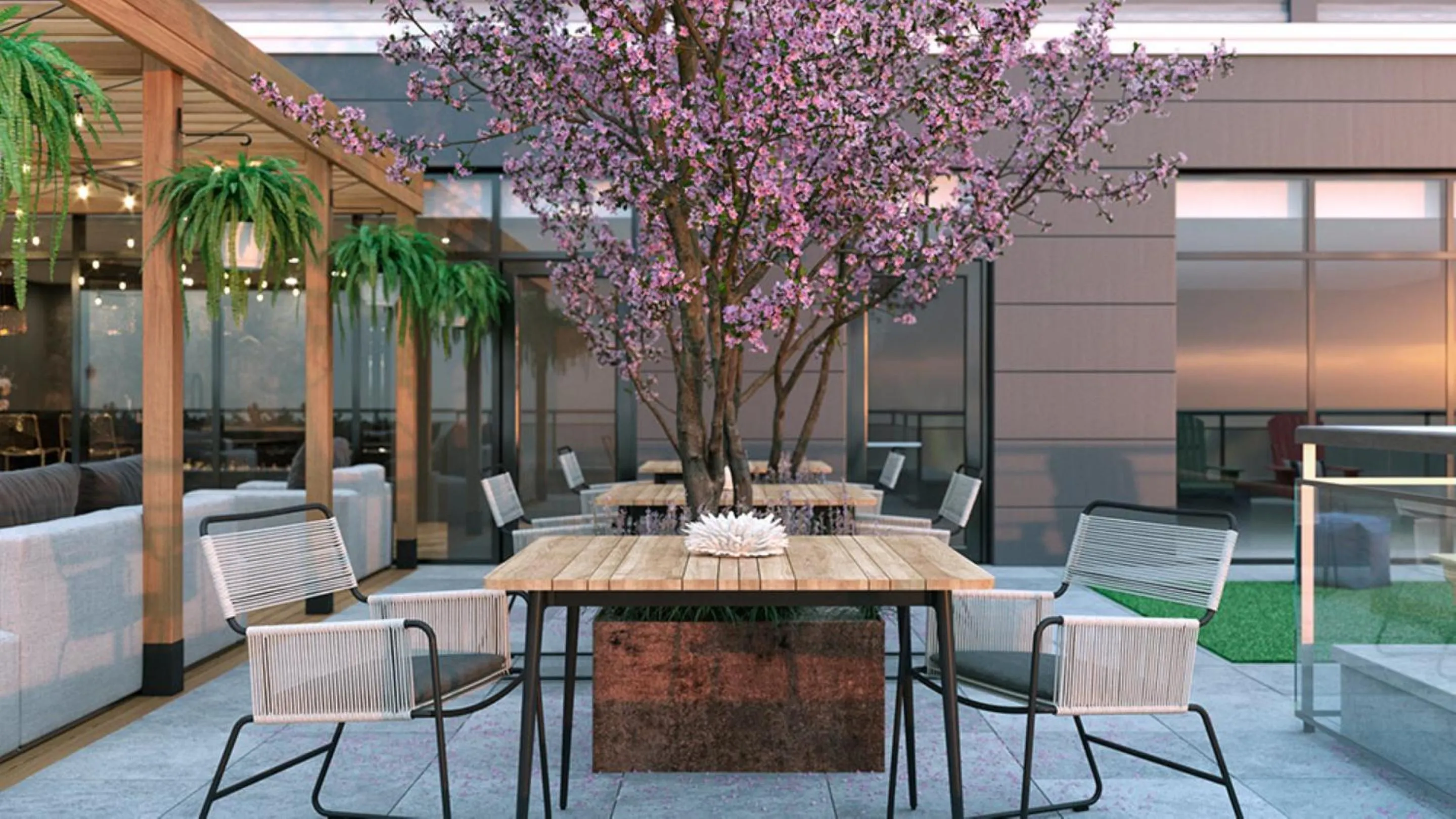 Property building in Global Luxury Suites at Tribeca