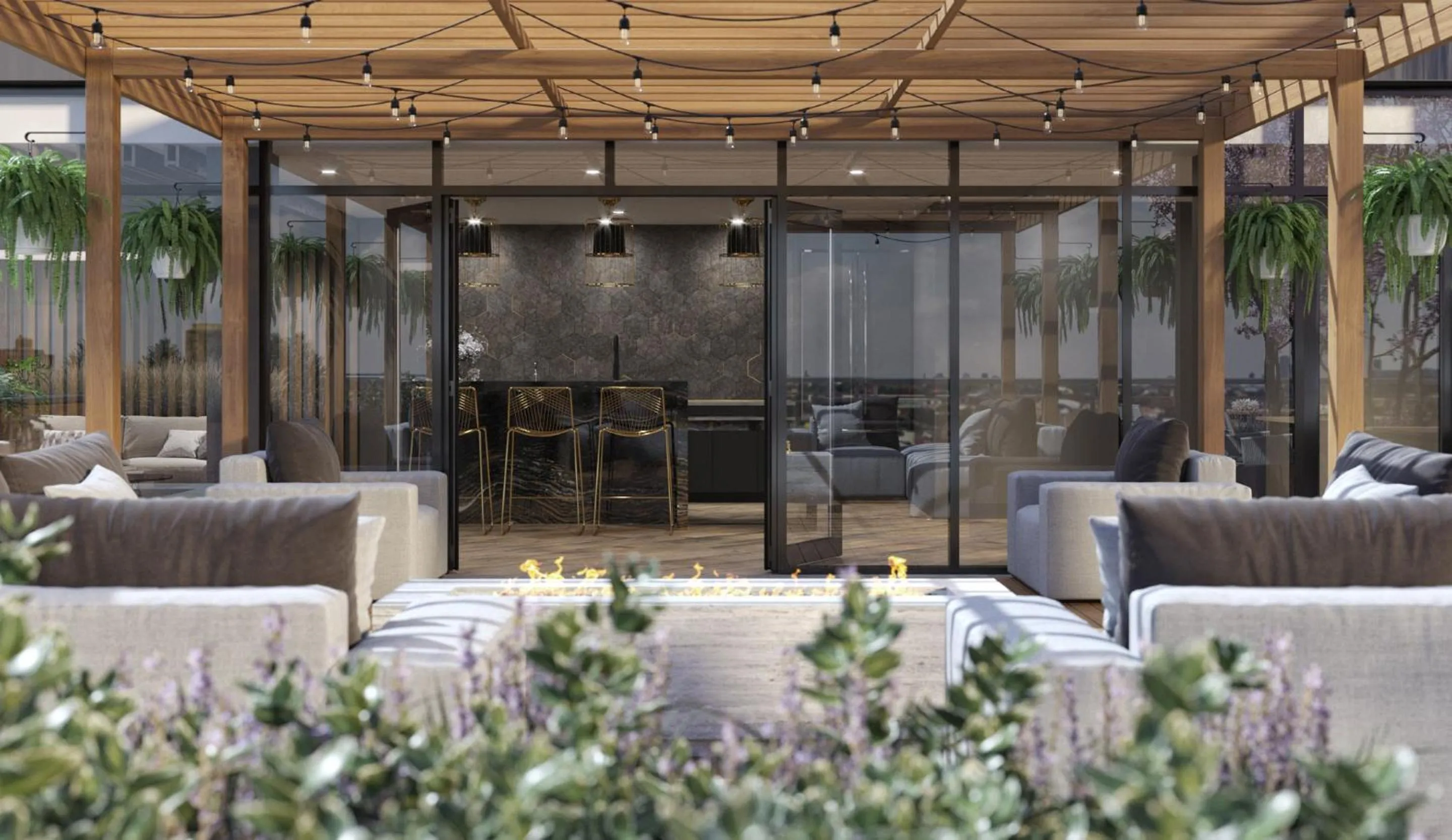 Patio in Global Luxury Suites at Tribeca