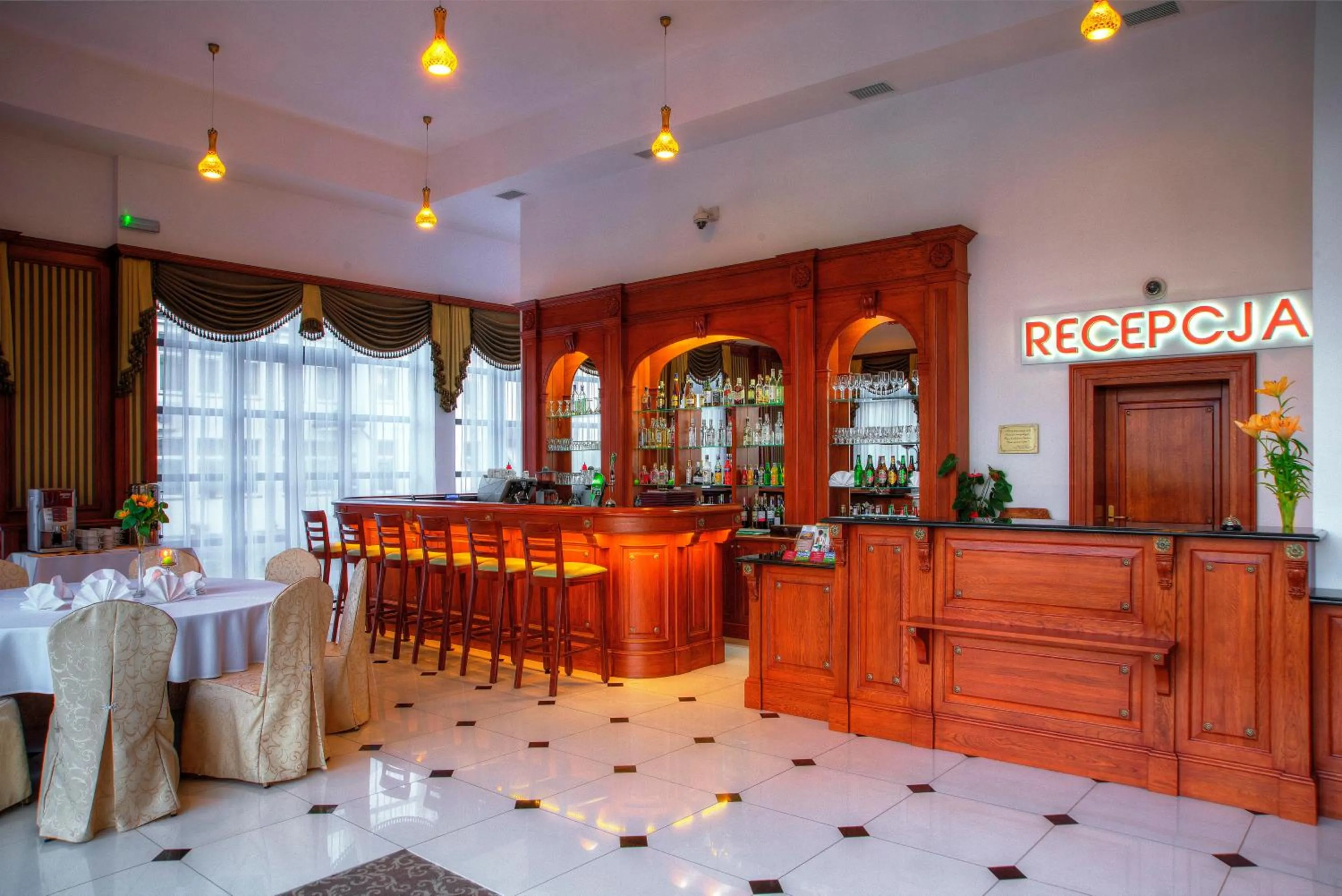 Lobby or reception in Hotel Łańcut