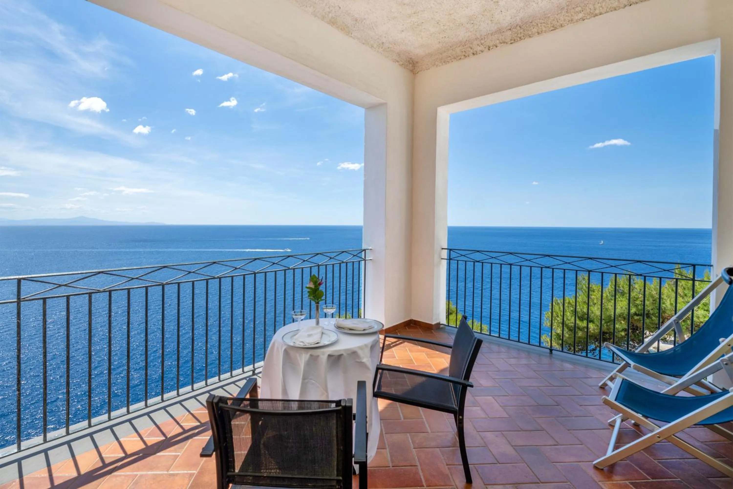 Patio in Hotel Belvedere