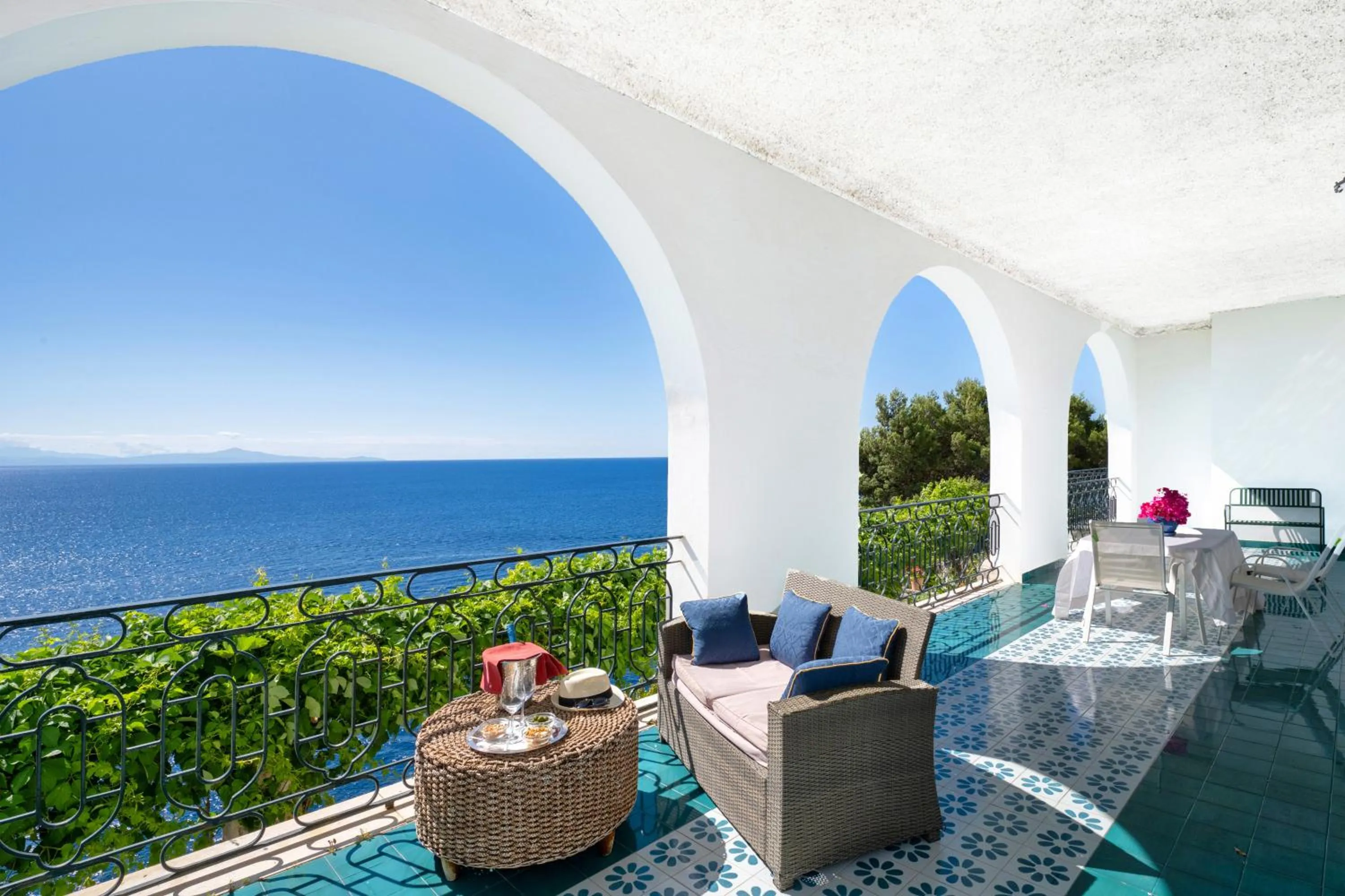 Patio in Hotel Belvedere