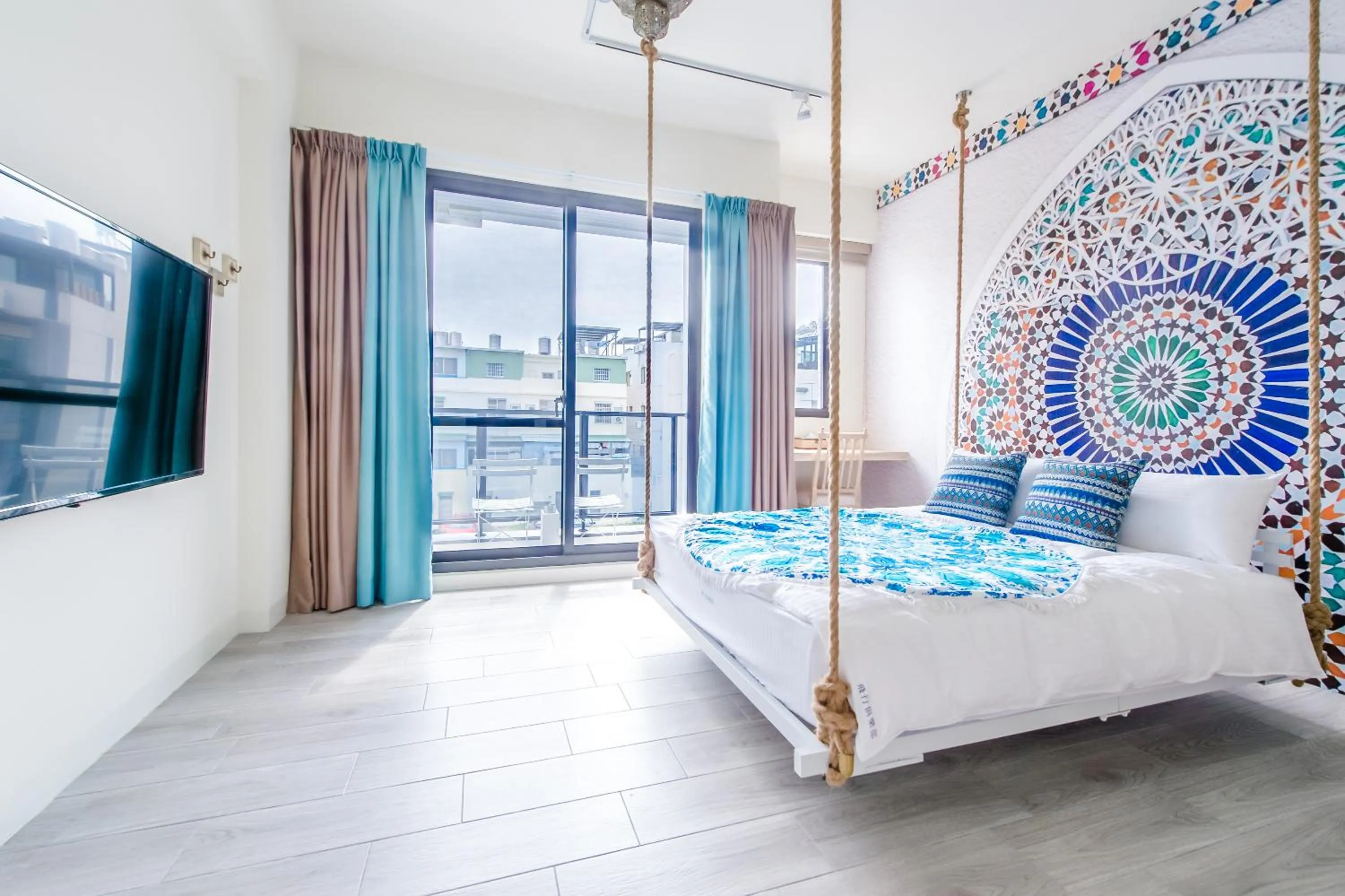 Bedroom, Bed in Flying Club