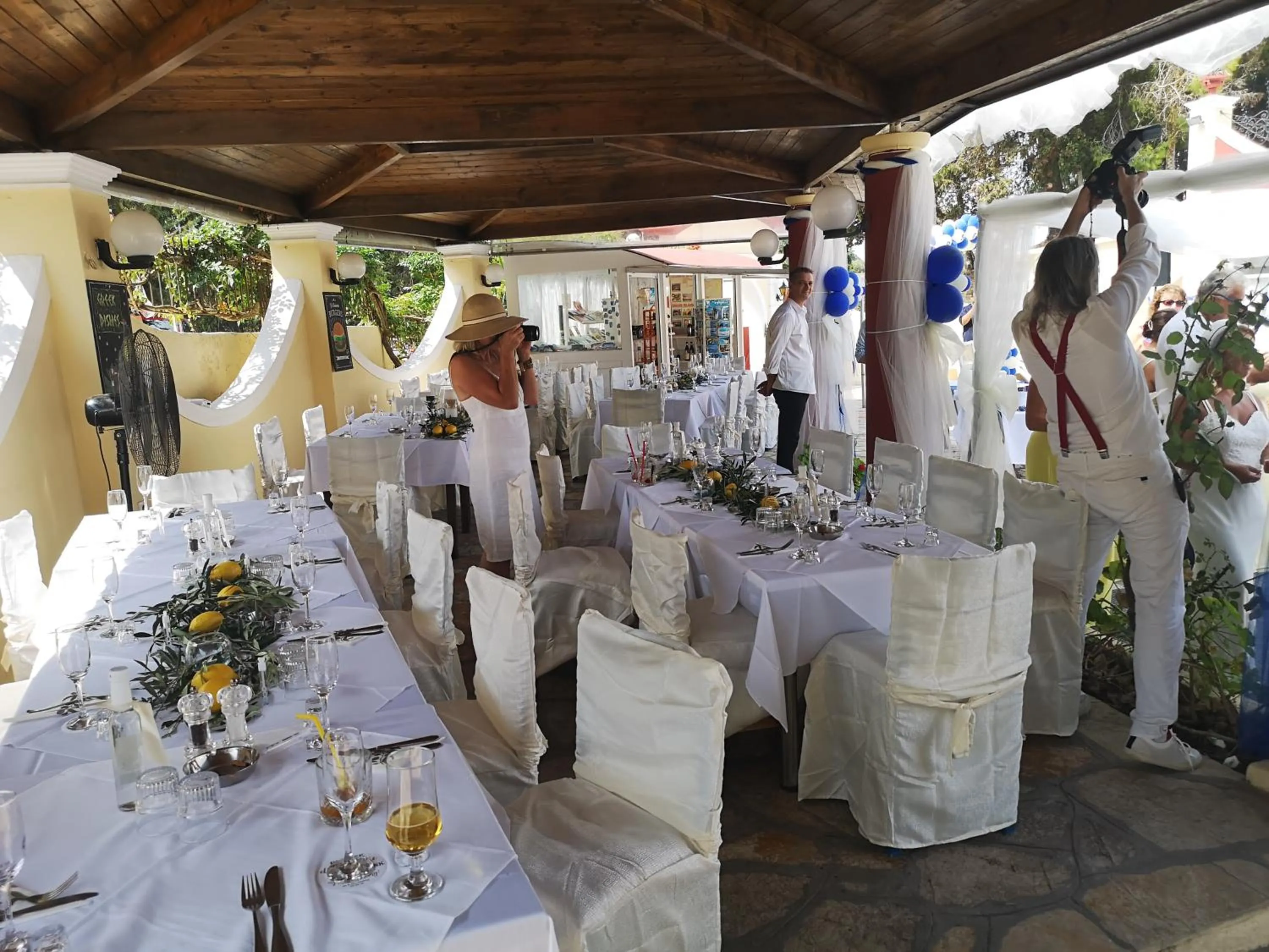 wedding in Mediterranean Blue