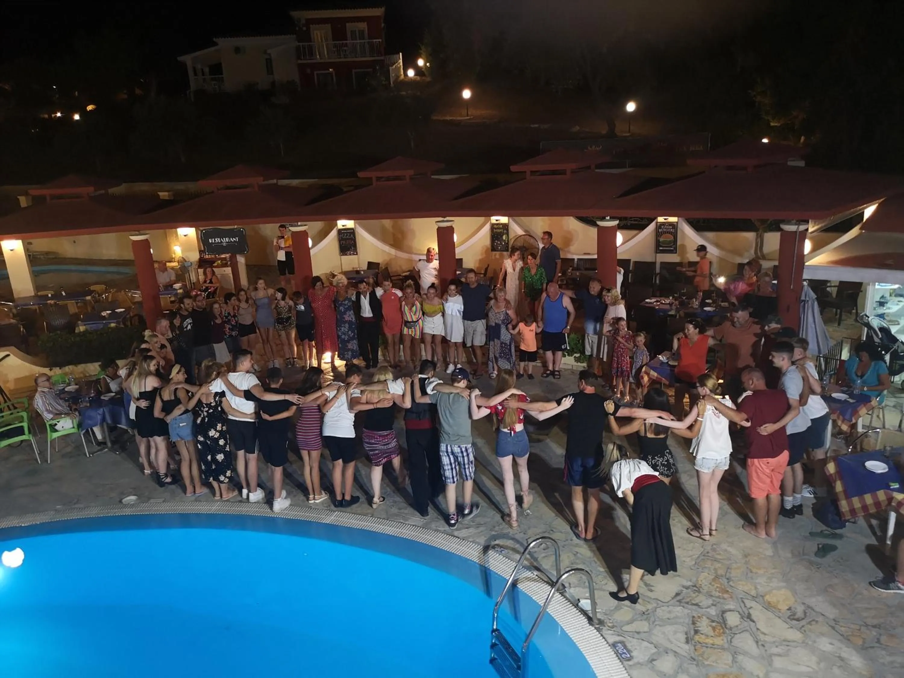 Entertainment in Mediterranean Blue