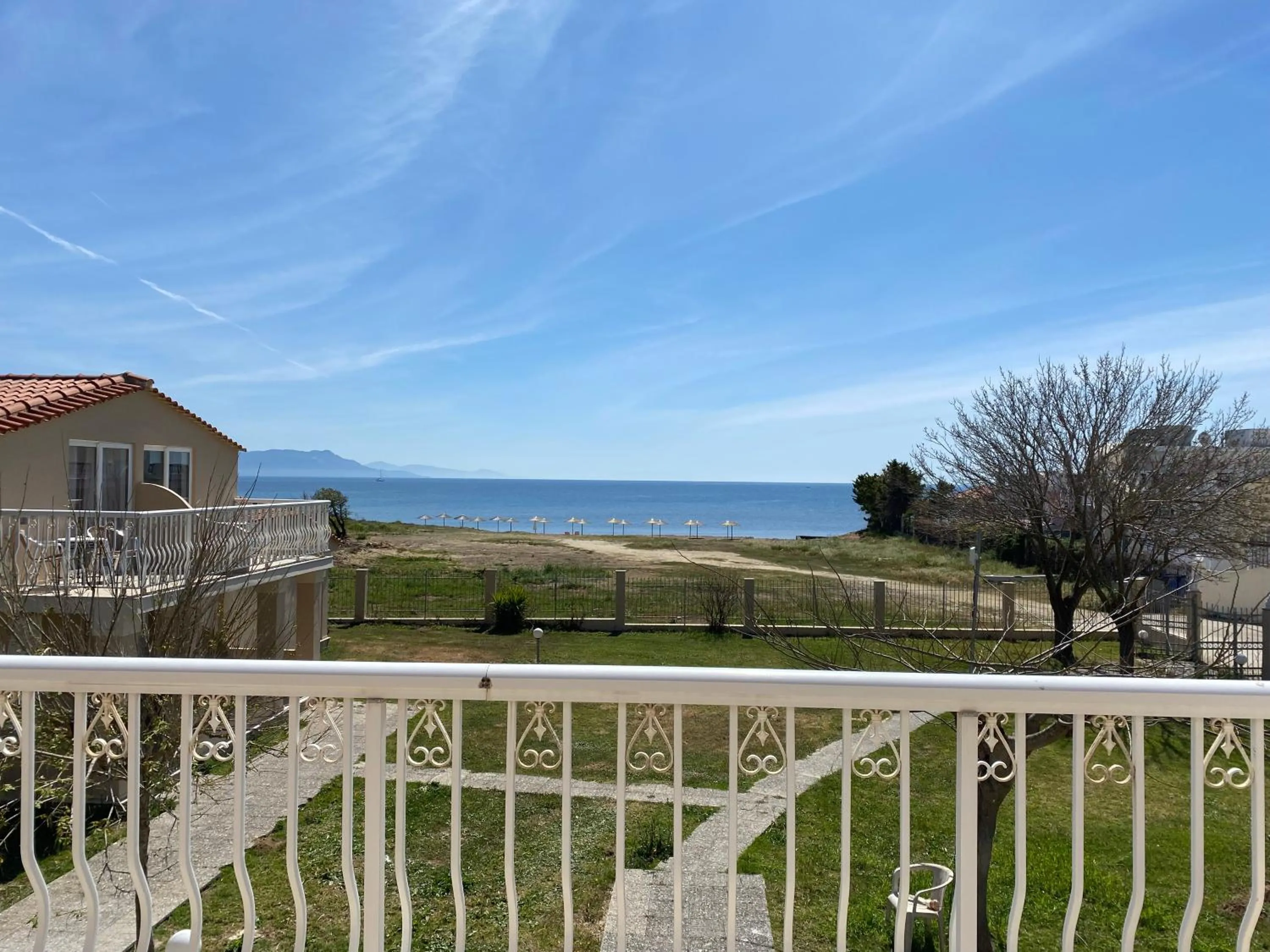 Sea view in Mediterranean Blue