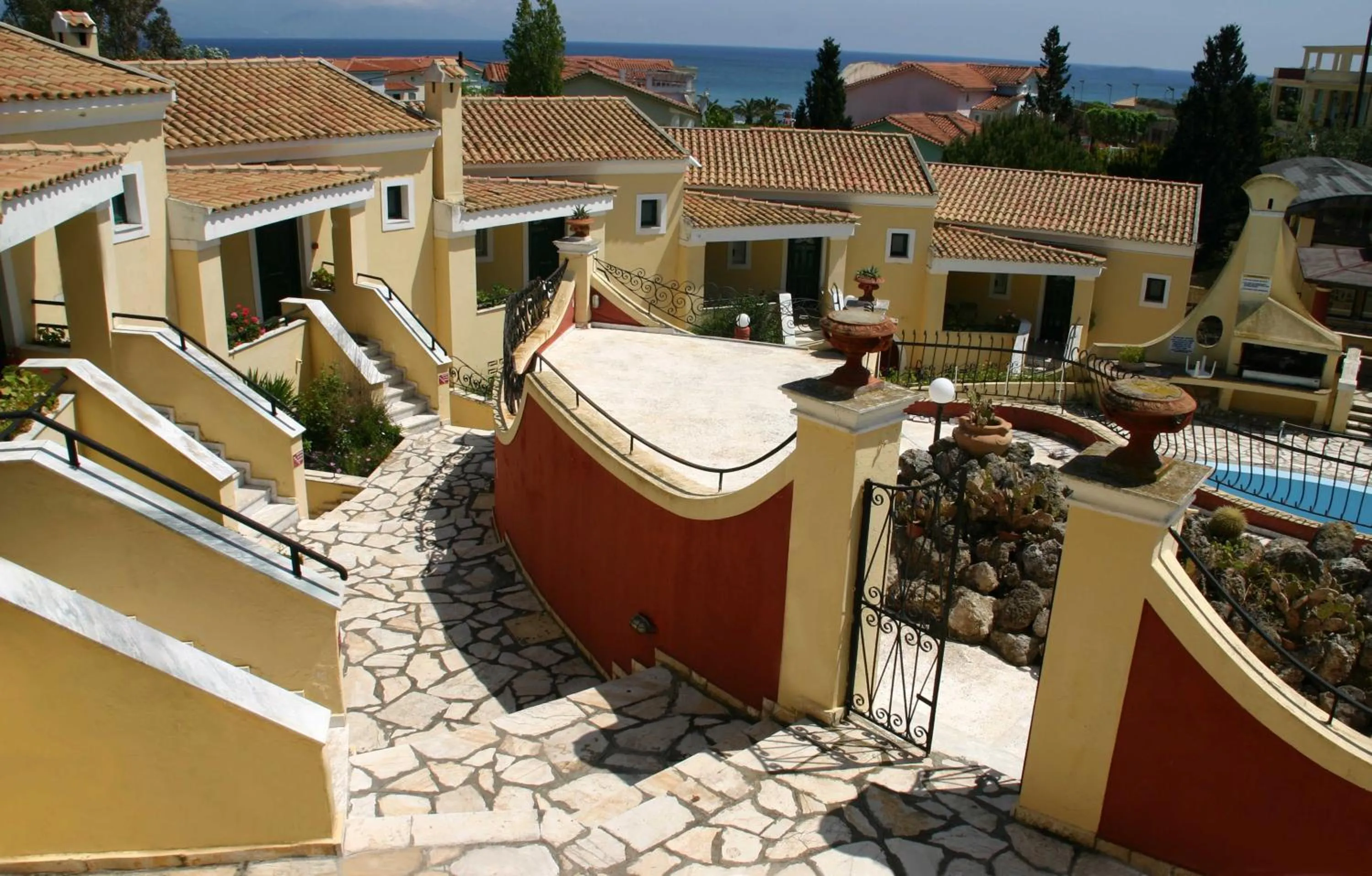 Facade/entrance in Mediterranean Blue