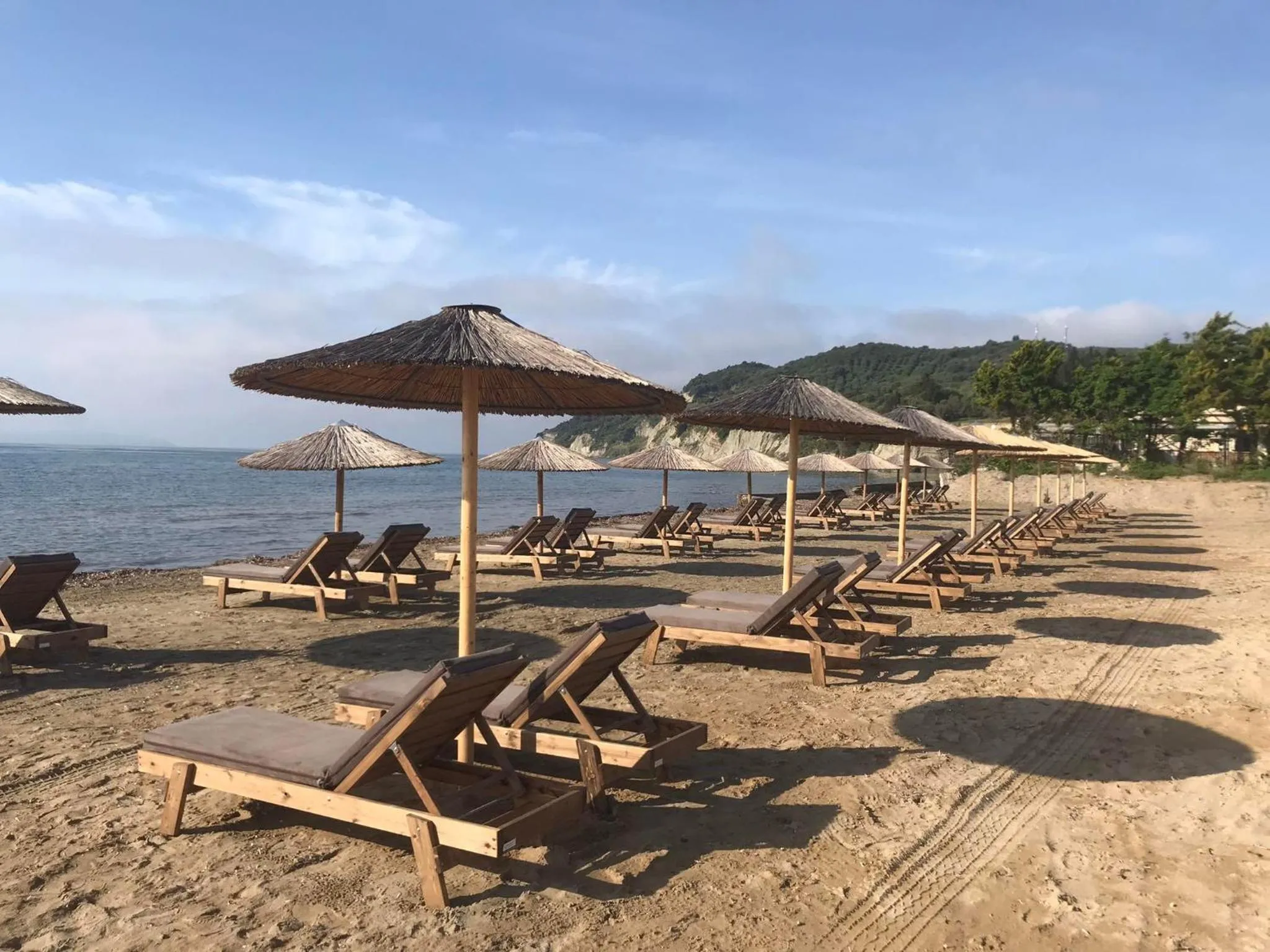 Beach in Mediterranean Blue