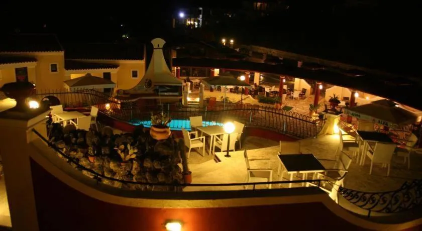 Bird's eye view in Mediterranean Blue