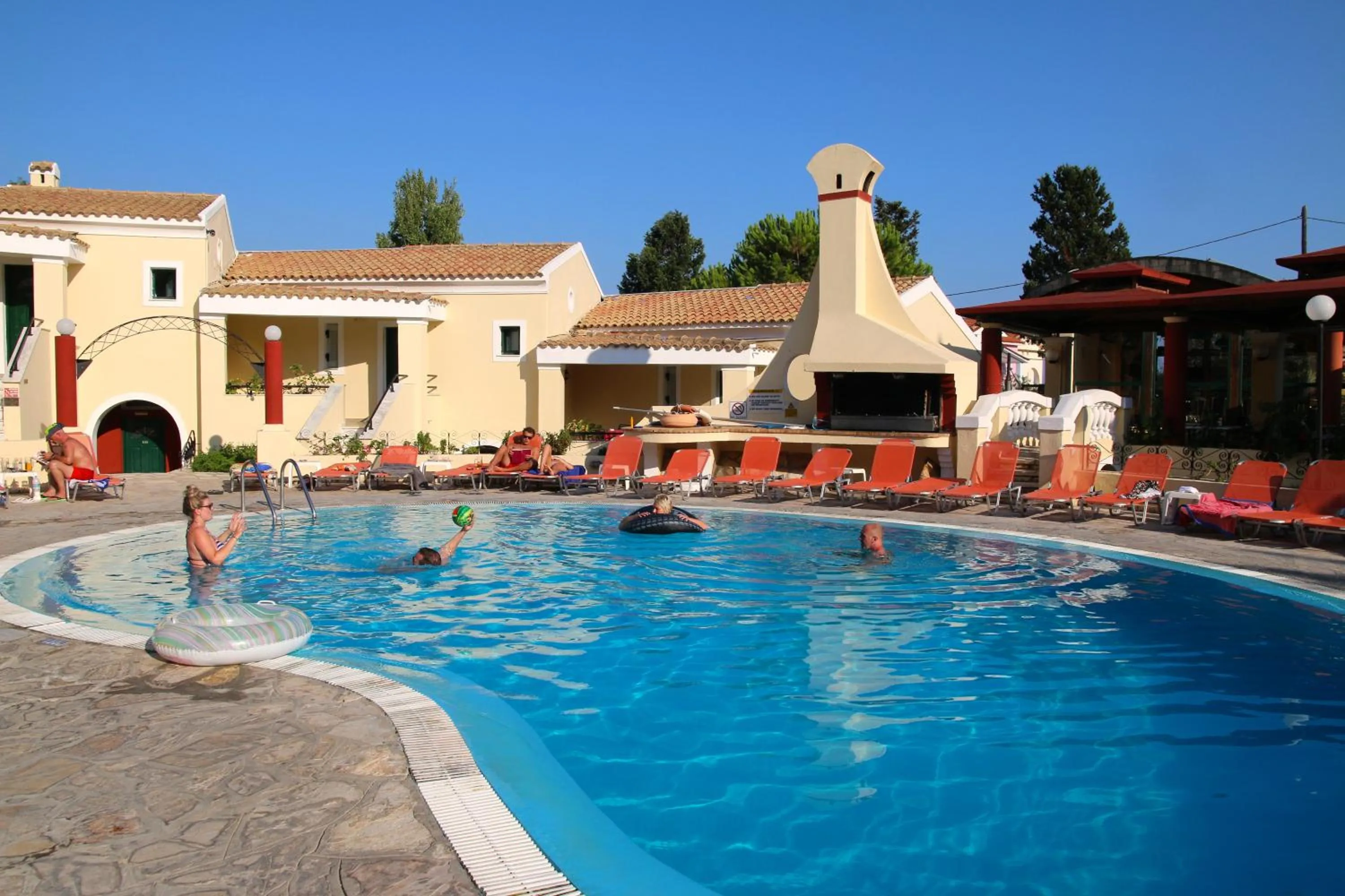 Swimming pool in Mediterranean Blue