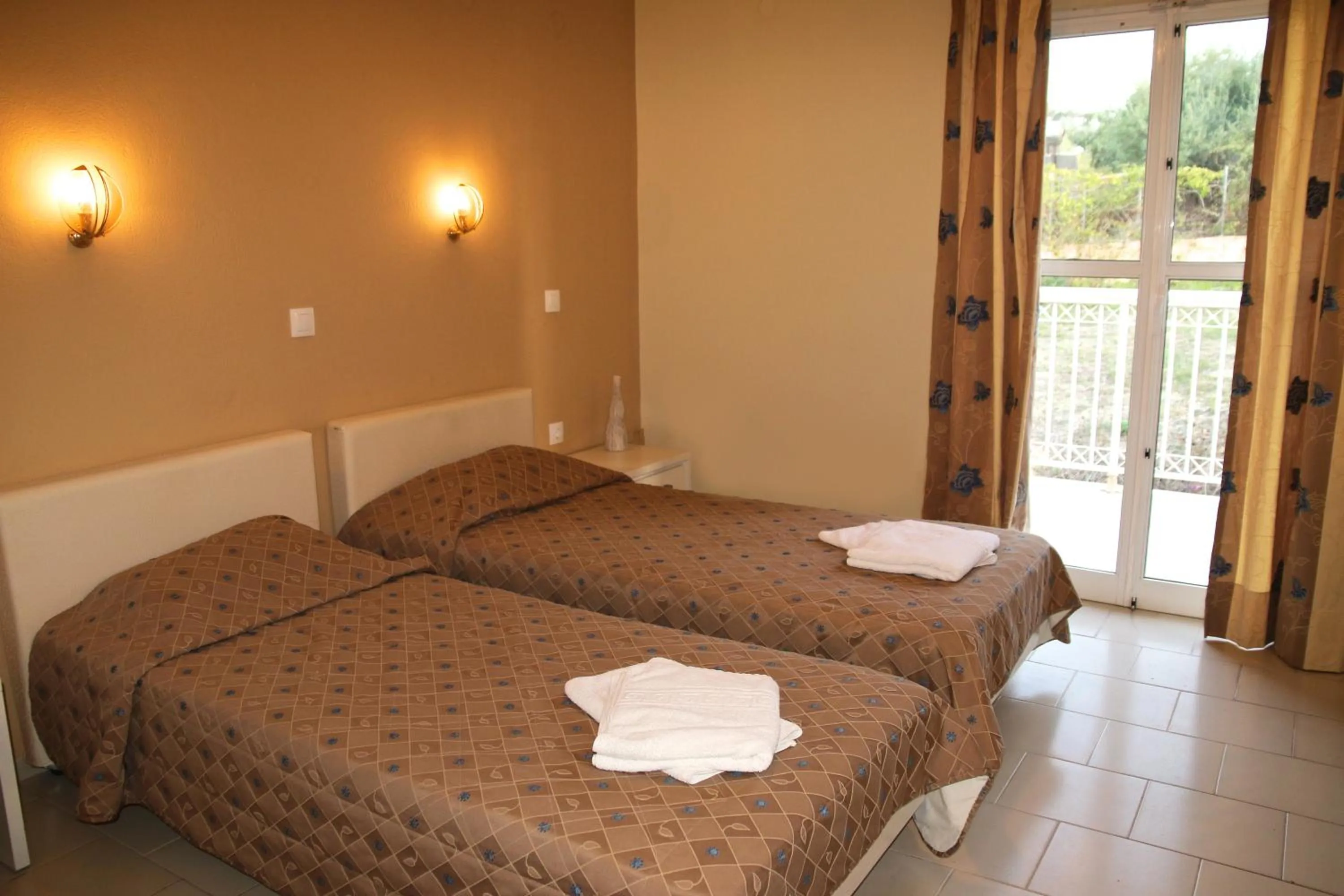 Bedroom, Bed in Mediterranean Blue