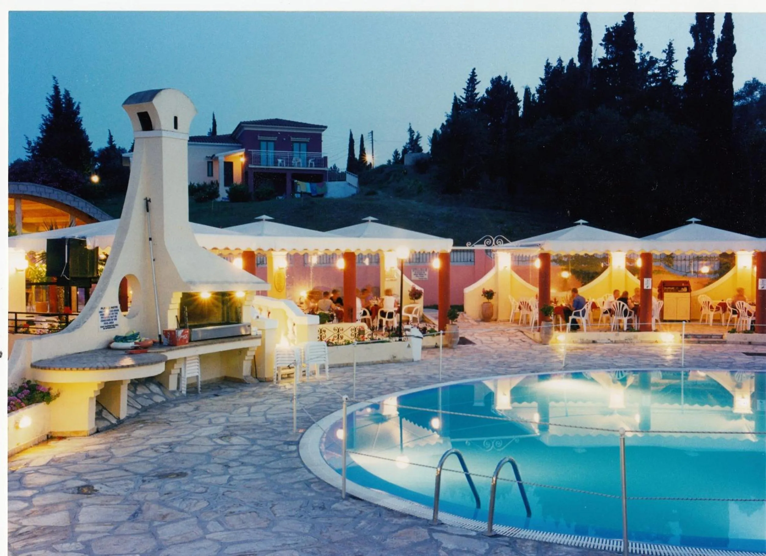 Swimming pool in Mediterranean Blue