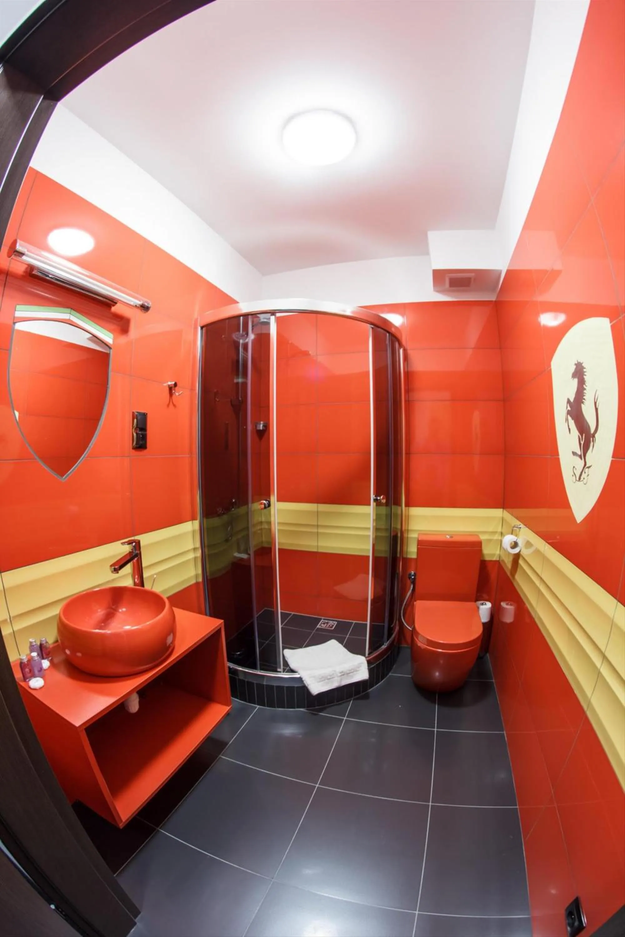 Bathroom in GarageHotel