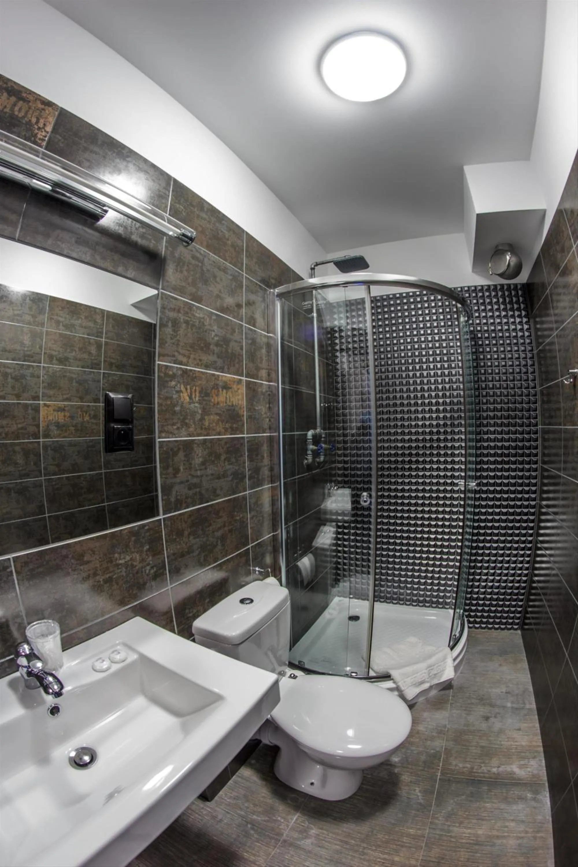 Shower in GarageHotel