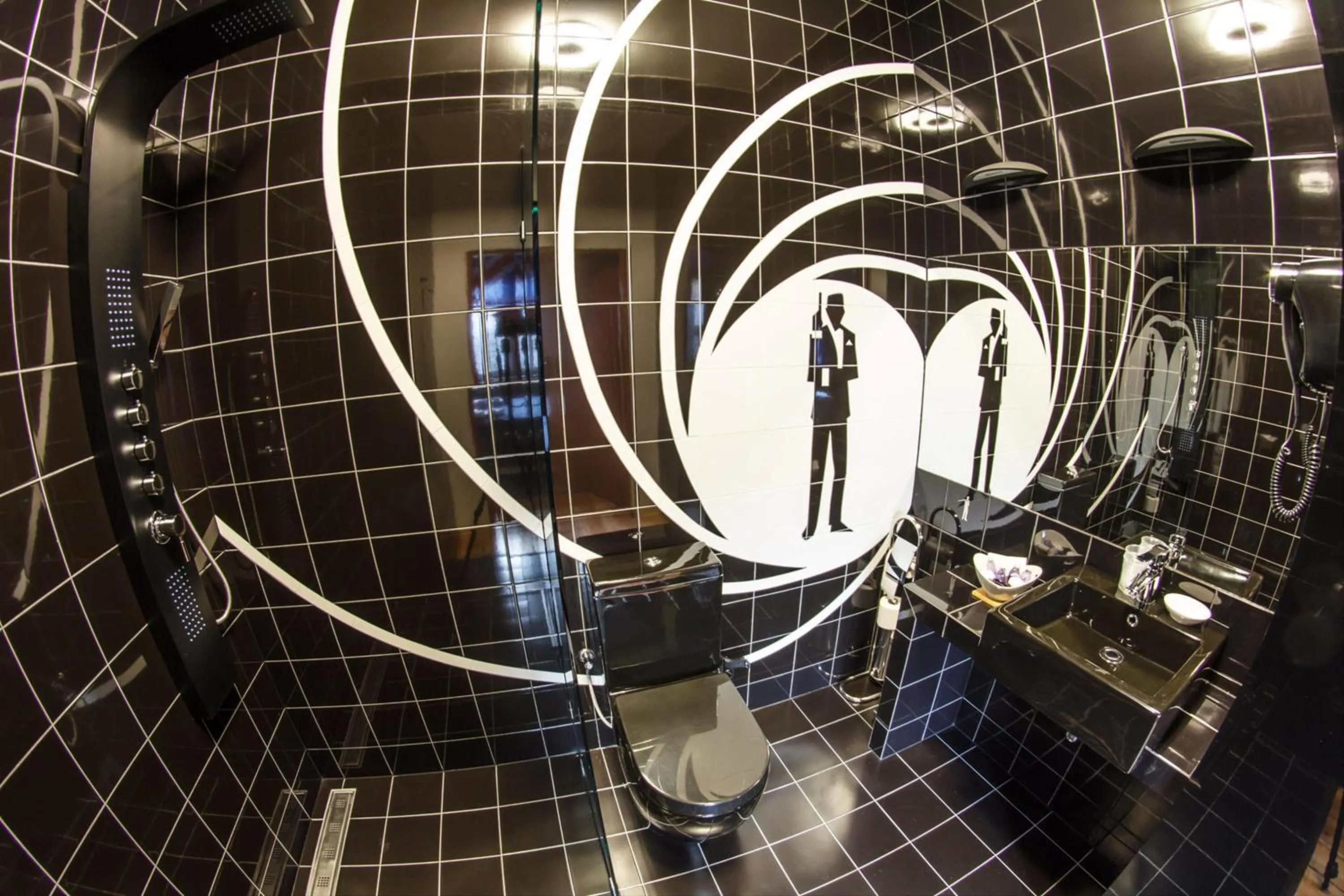 Bathroom in GarageHotel