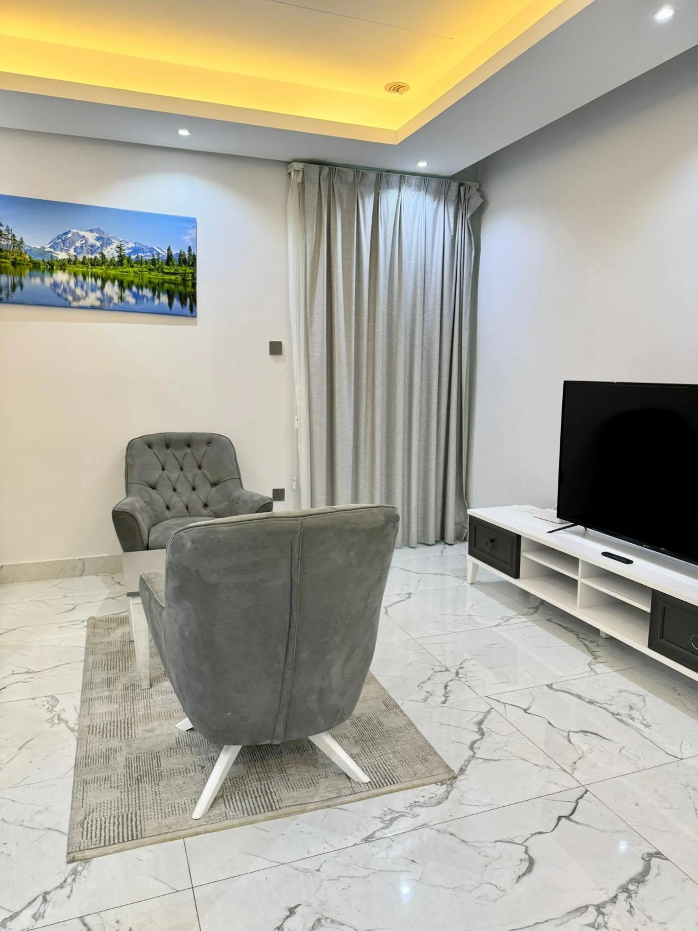 Seating area in Al Safwa One