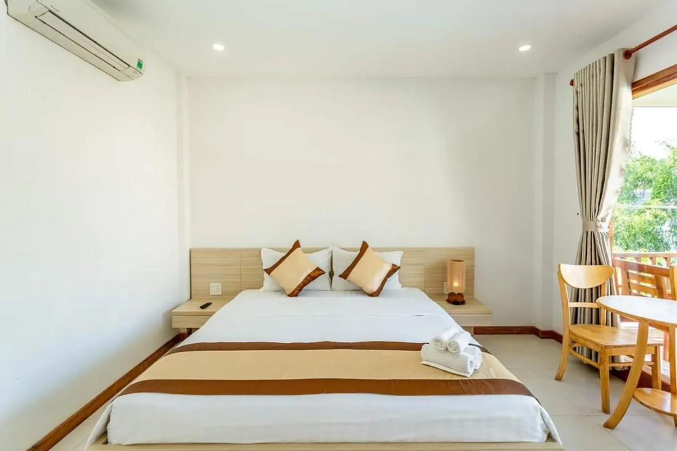 Bed in Mộc Lam Bungalow Phú Quốc