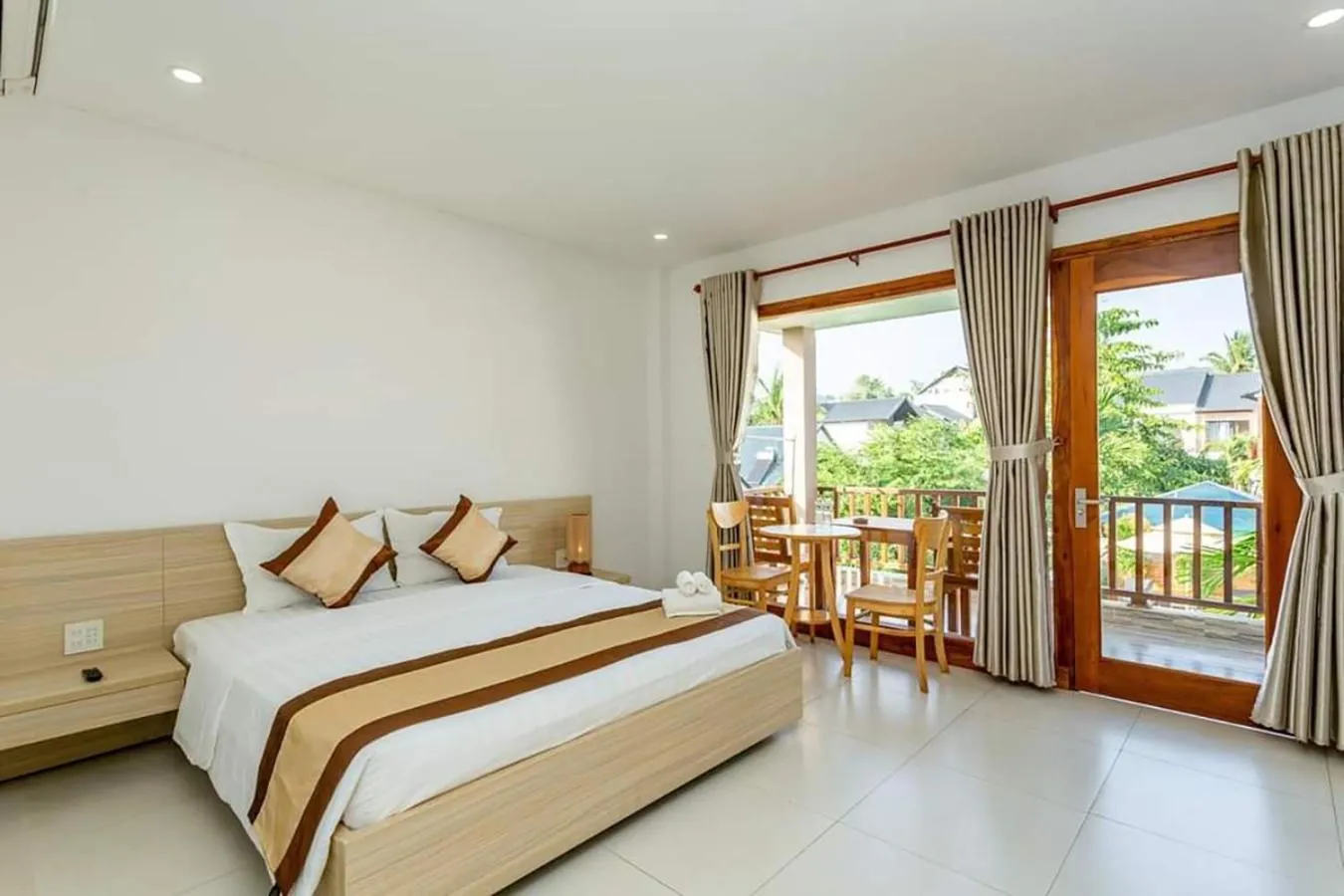 Balcony/Terrace, Bed in Mộc Lam Bungalow Phú Quốc