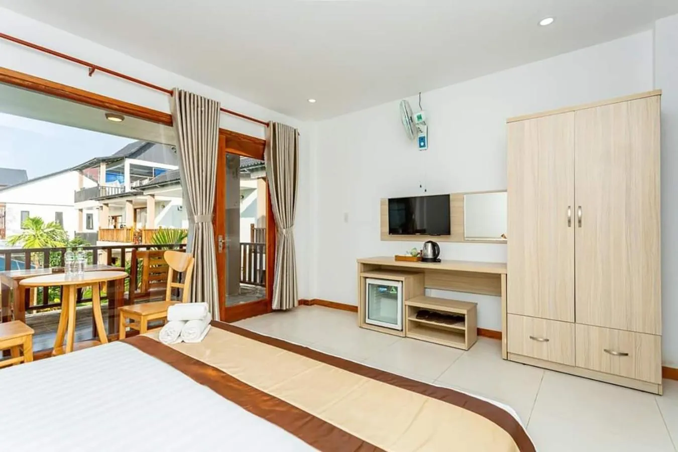 Balcony/Terrace, Bed in Mộc Lam Bungalow Phú Quốc