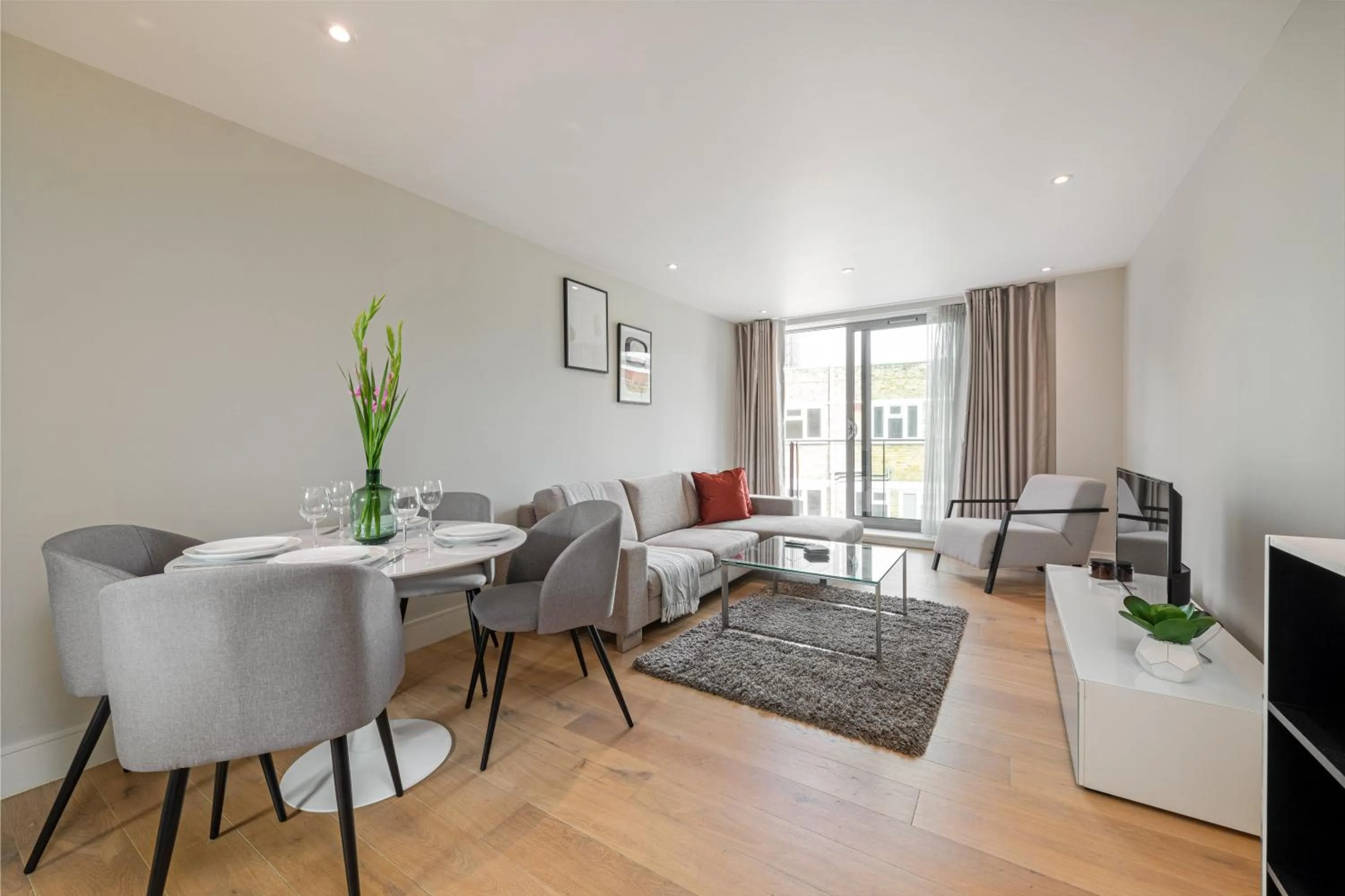 Living room in Stayo Apartments Southbank