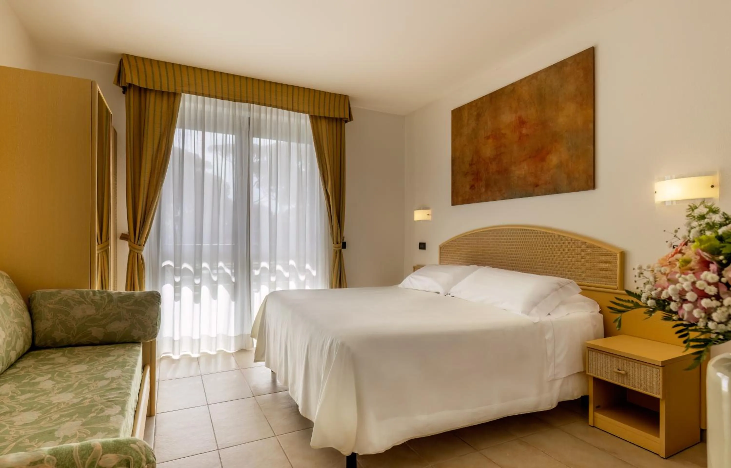 Bed in Hotel Acapulco