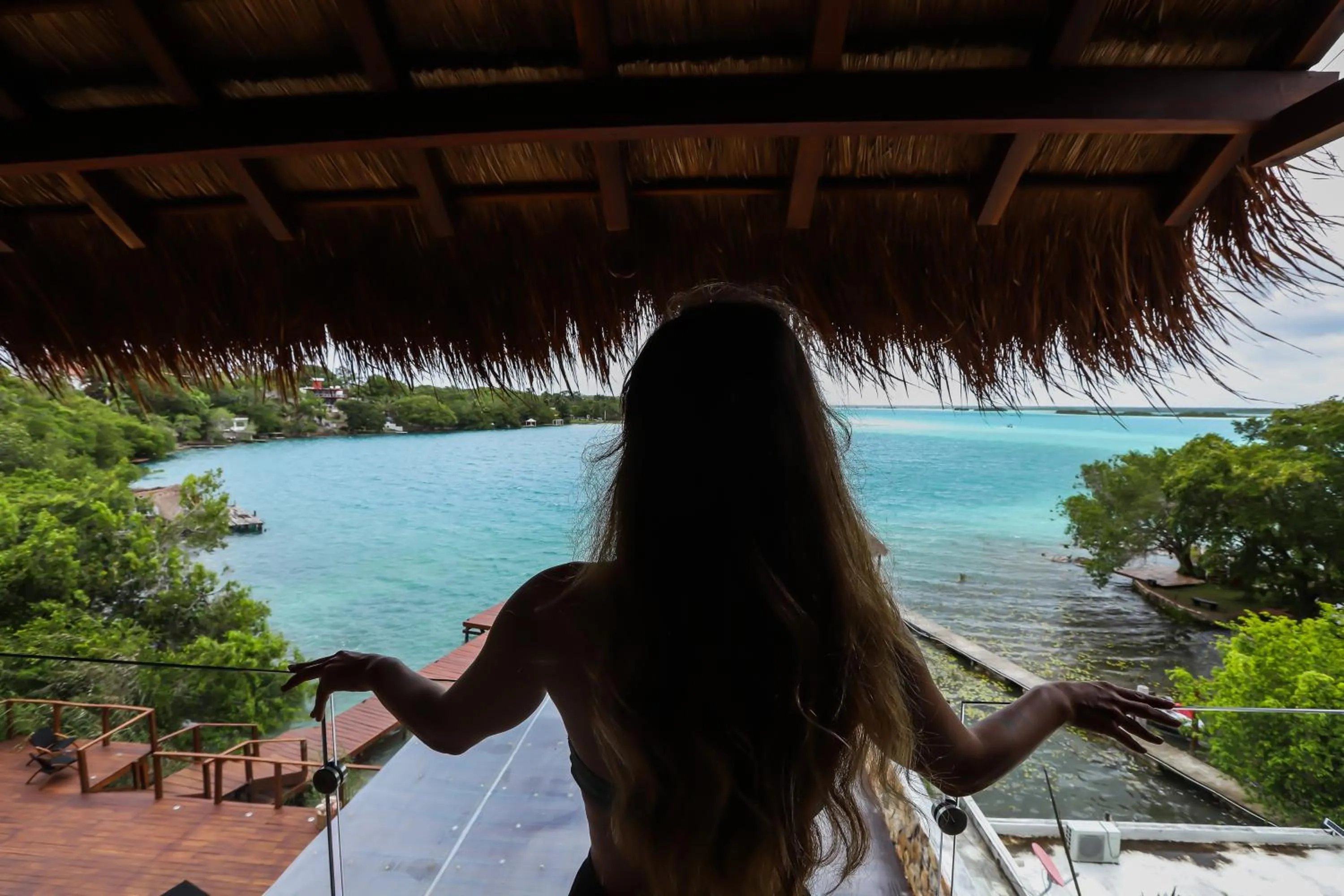 Lake view in Hotel Amainah Bacalar Adults Only