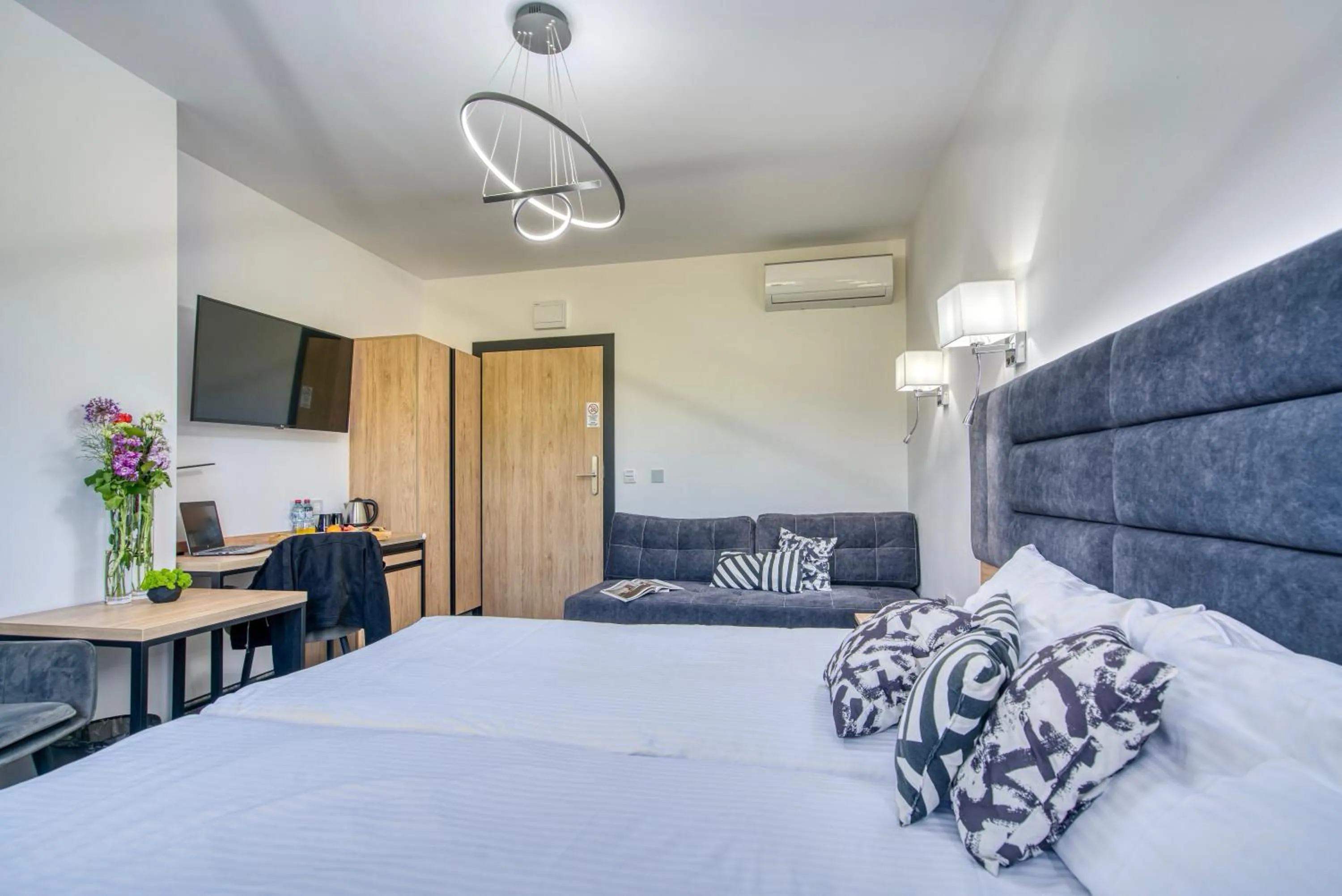 Bed in Acodomo Apartamenty