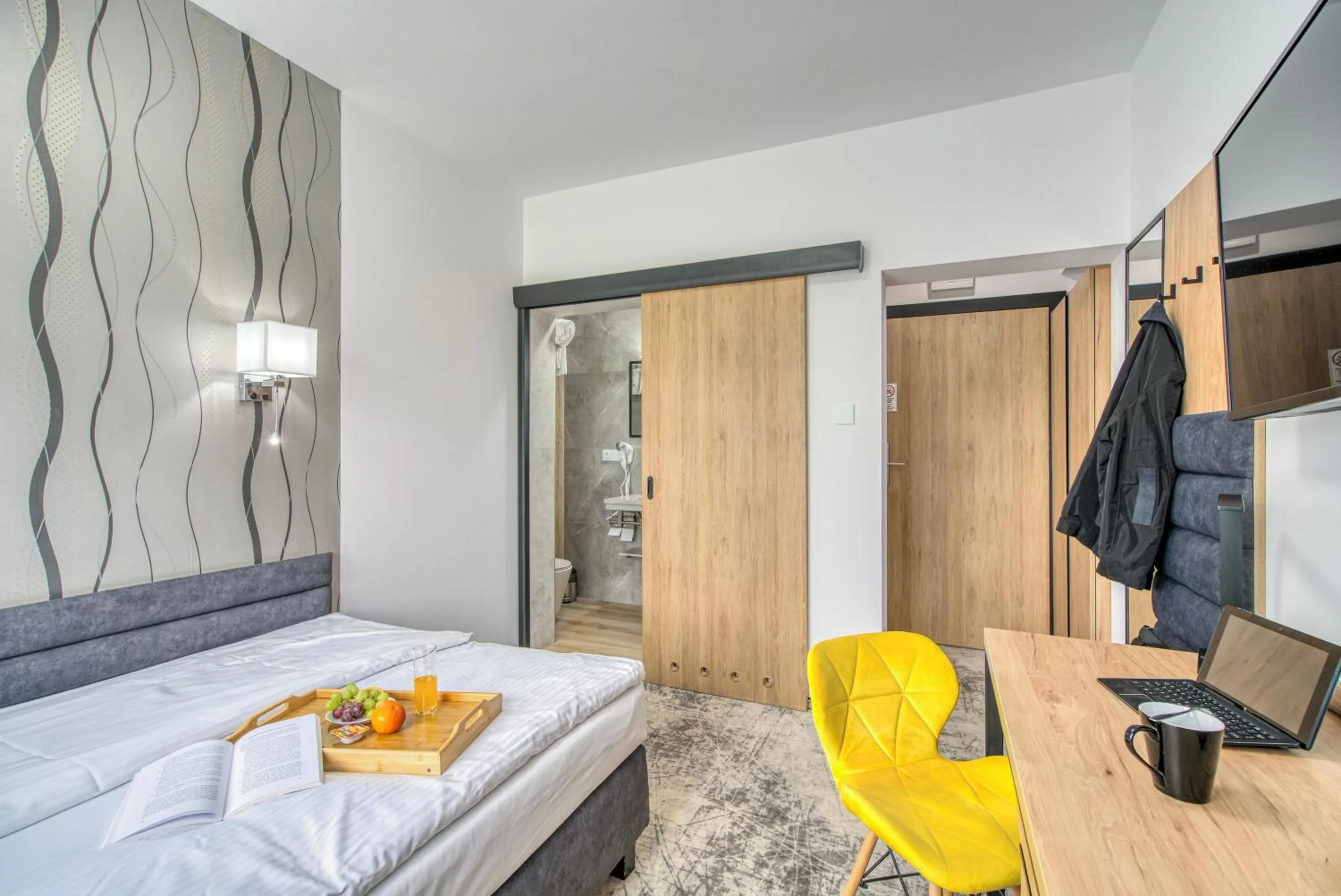 Bed in Acodomo Apartamenty