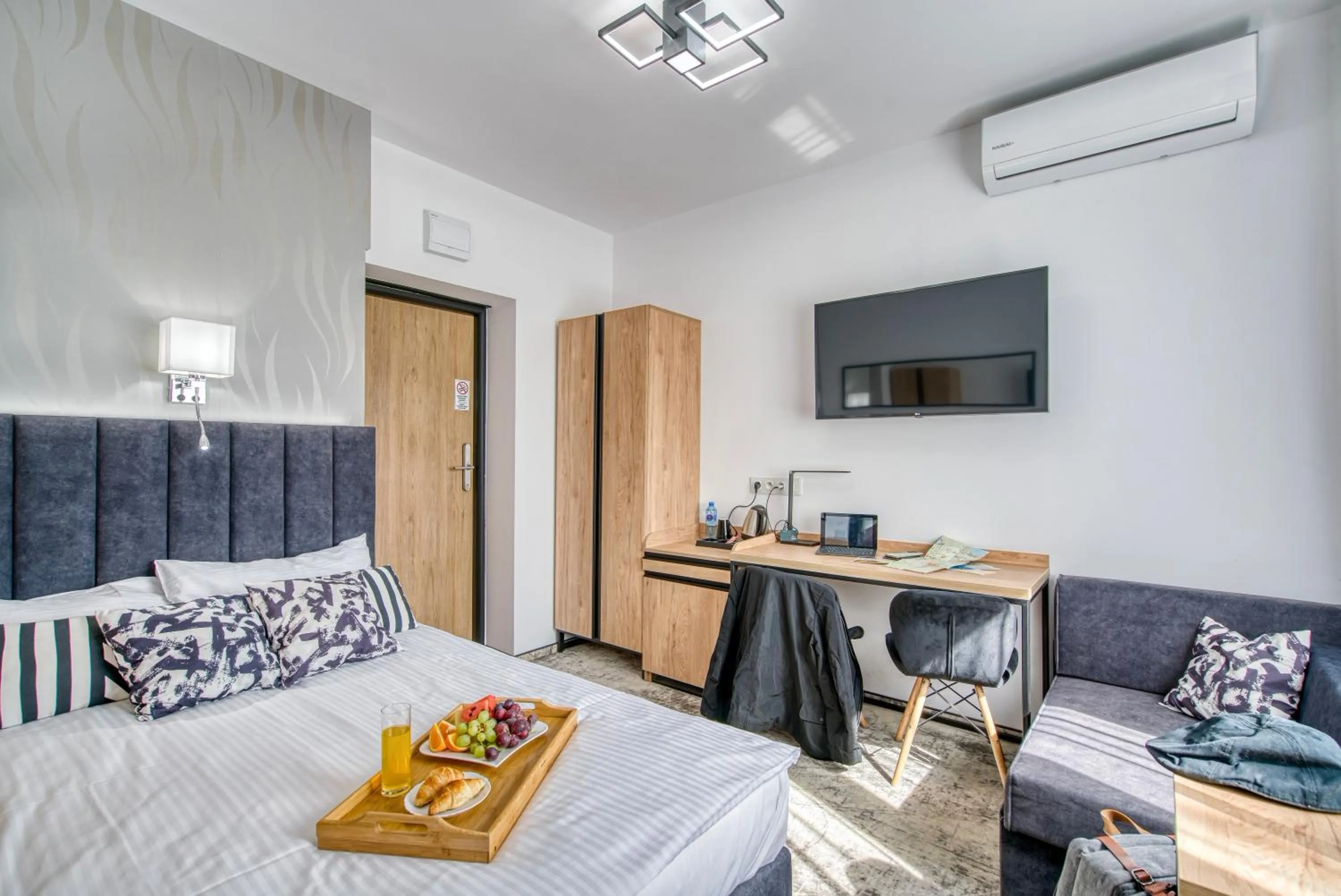 Bed in Acodomo Apartamenty