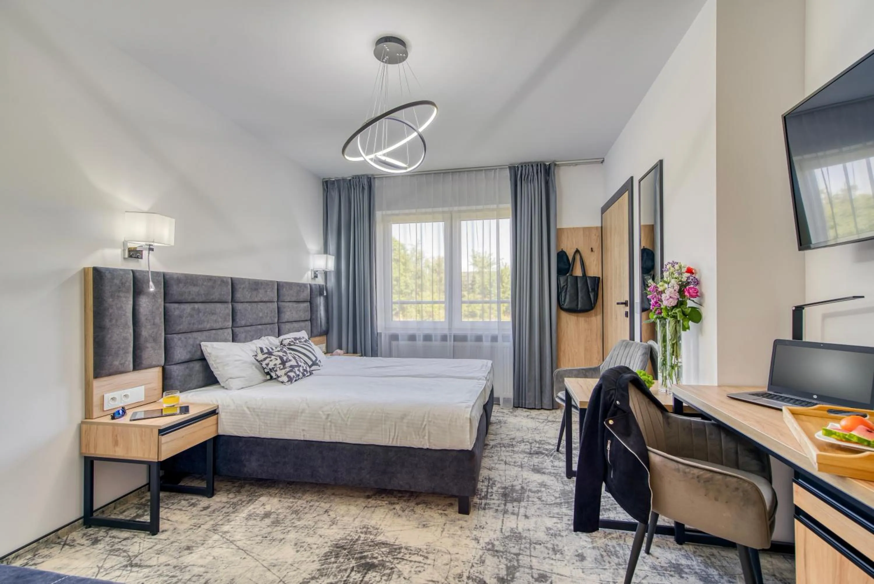 Bed in Acodomo Apartamenty