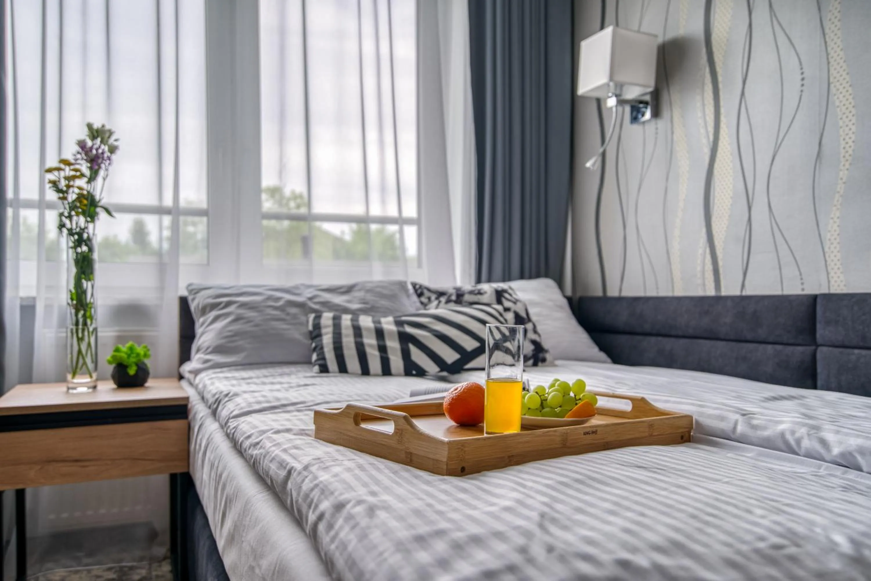 Bed in Acodomo Apartamenty