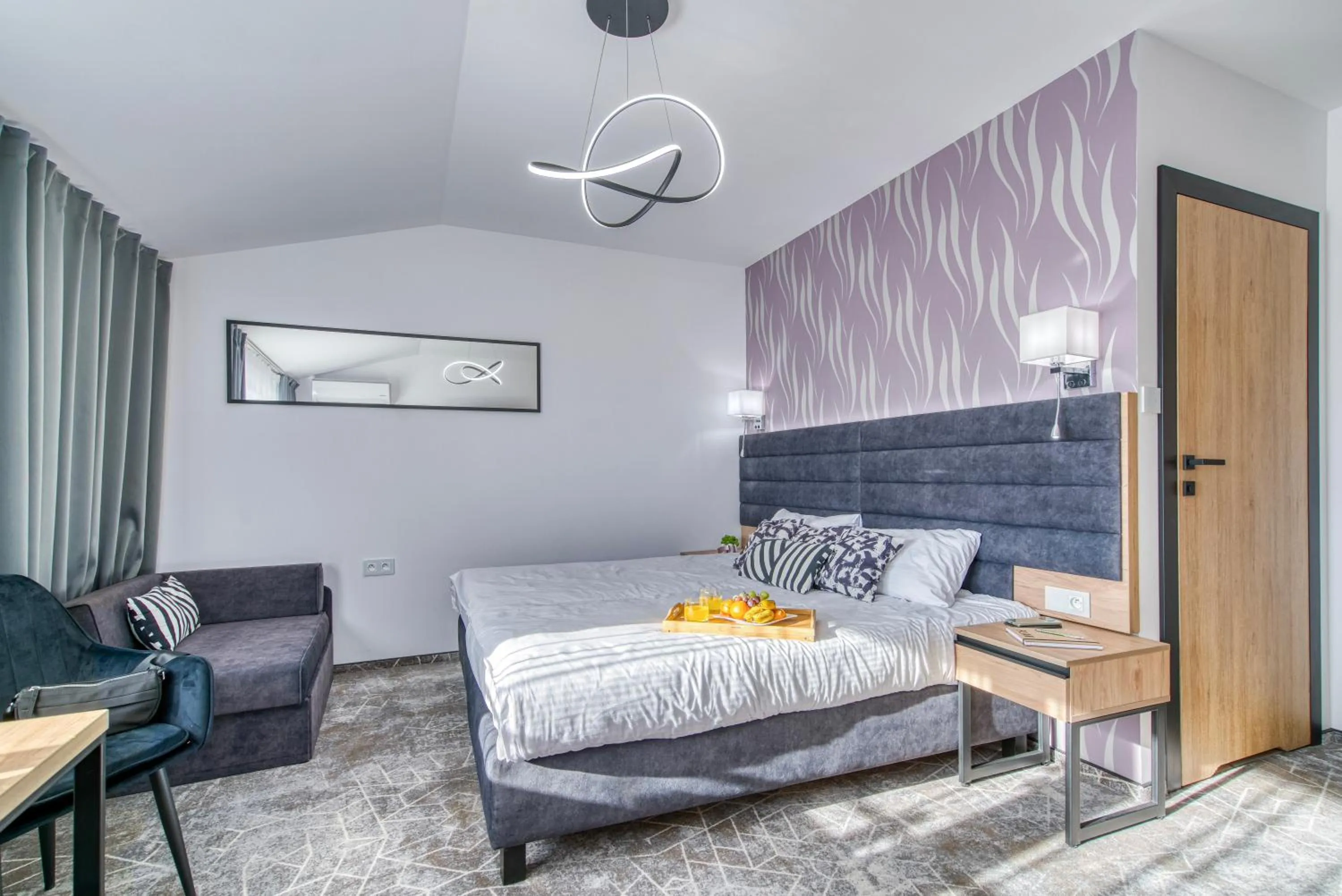 Bed in Acodomo Apartamenty