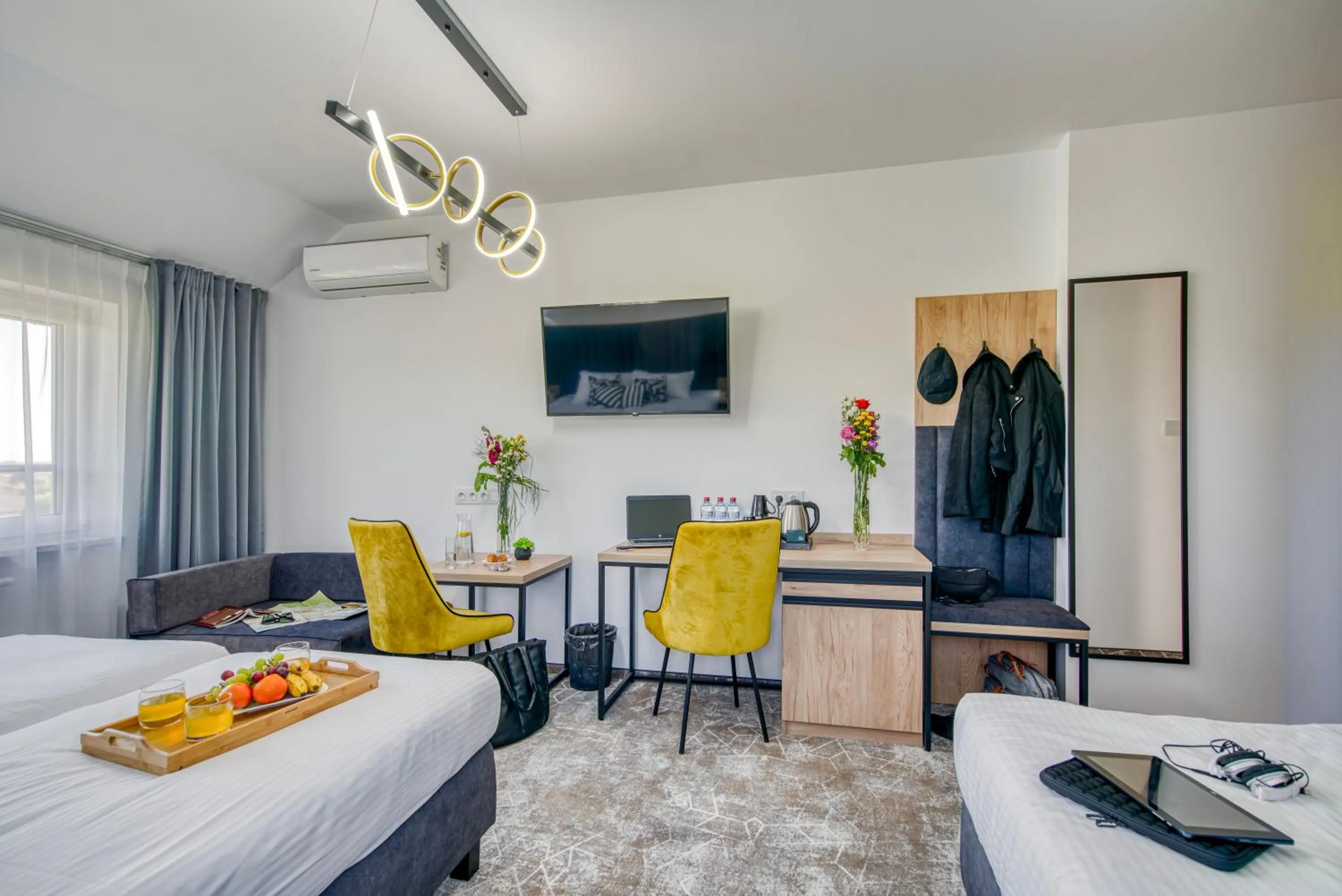 Bed in Acodomo Apartamenty