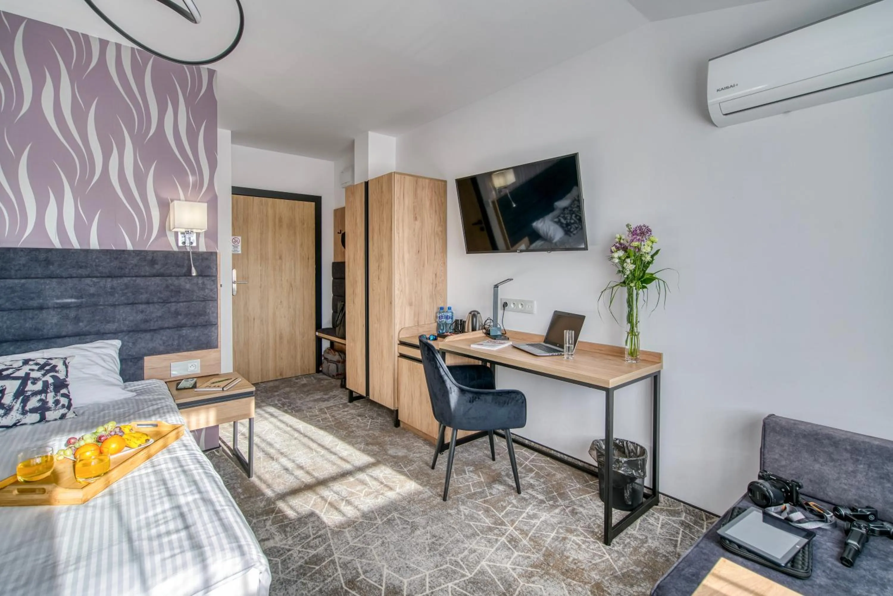 Bed in Acodomo Apartamenty