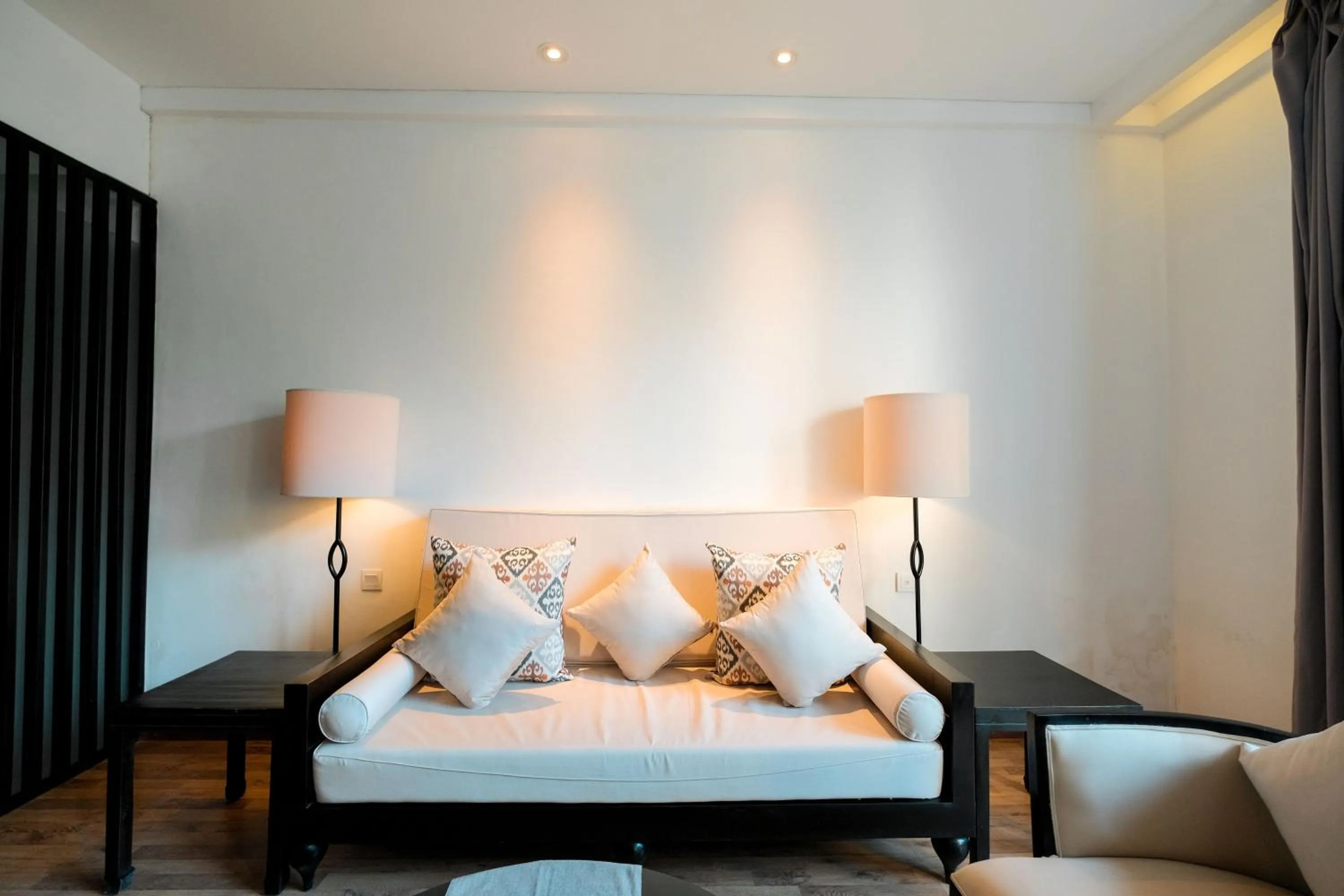 Living room, Bed in The Lavana Akatara Villa Nusa Dua