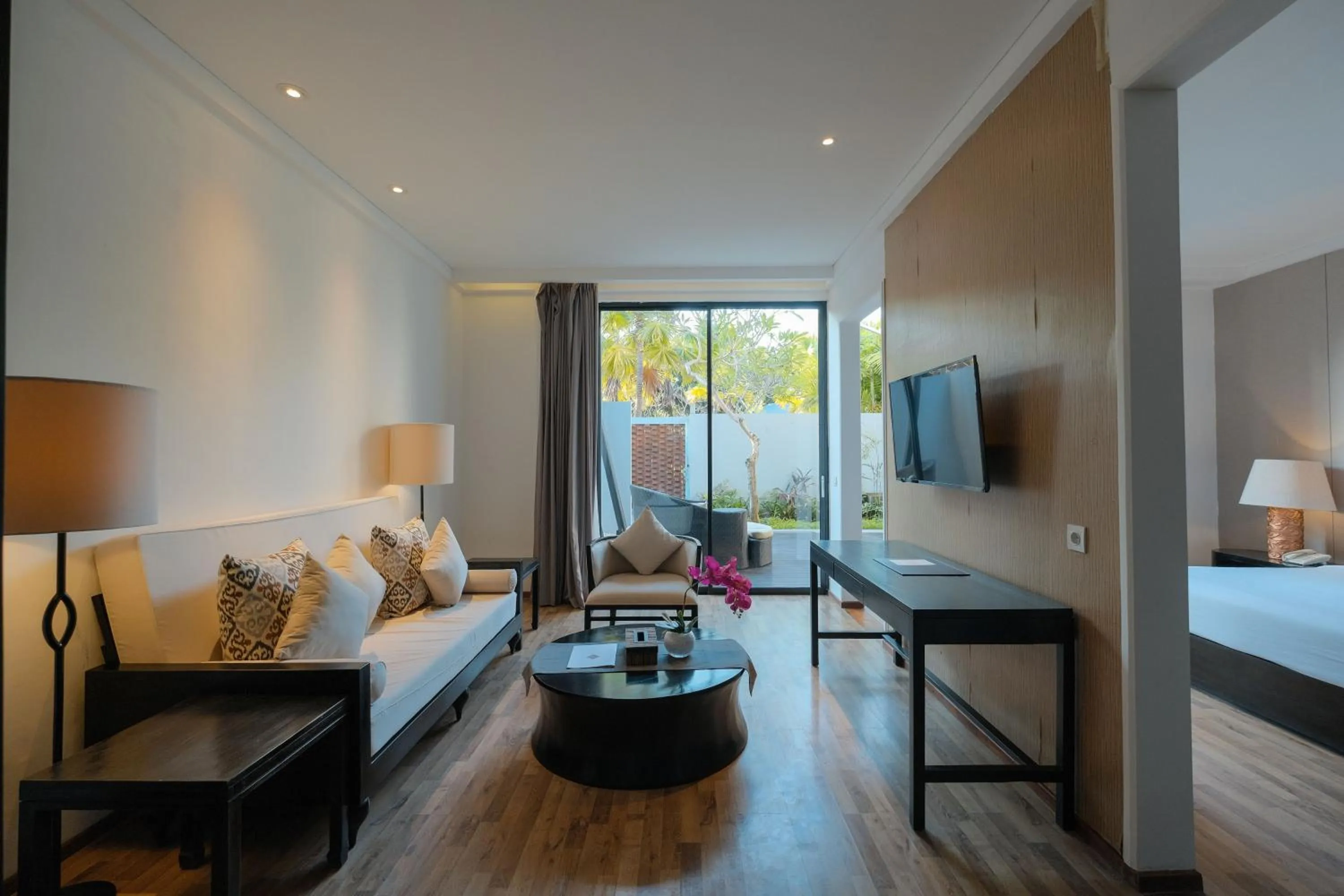 Living room, Bed in The Lavana Akatara Villa Nusa Dua