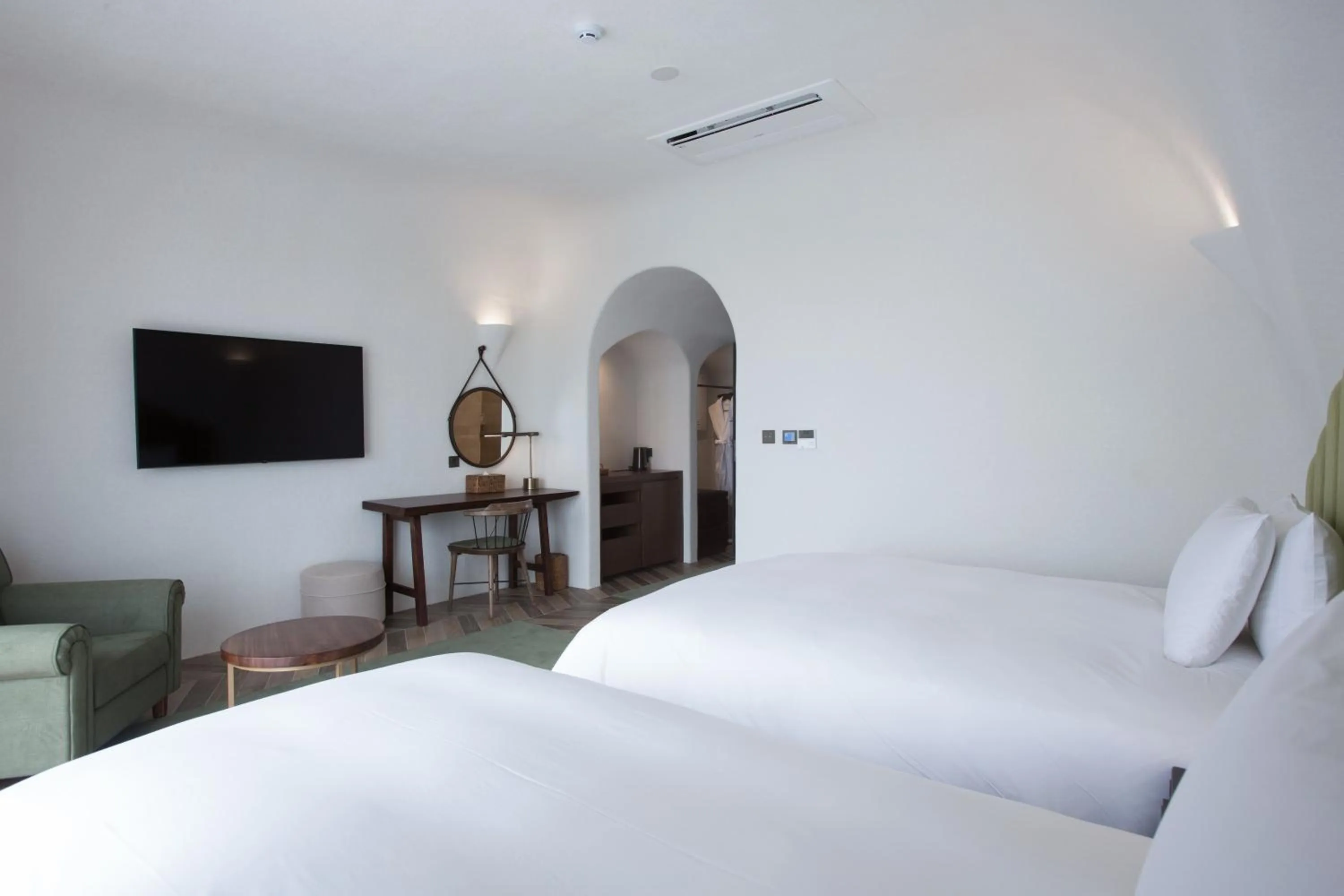 Bed in Ecoland Hotel