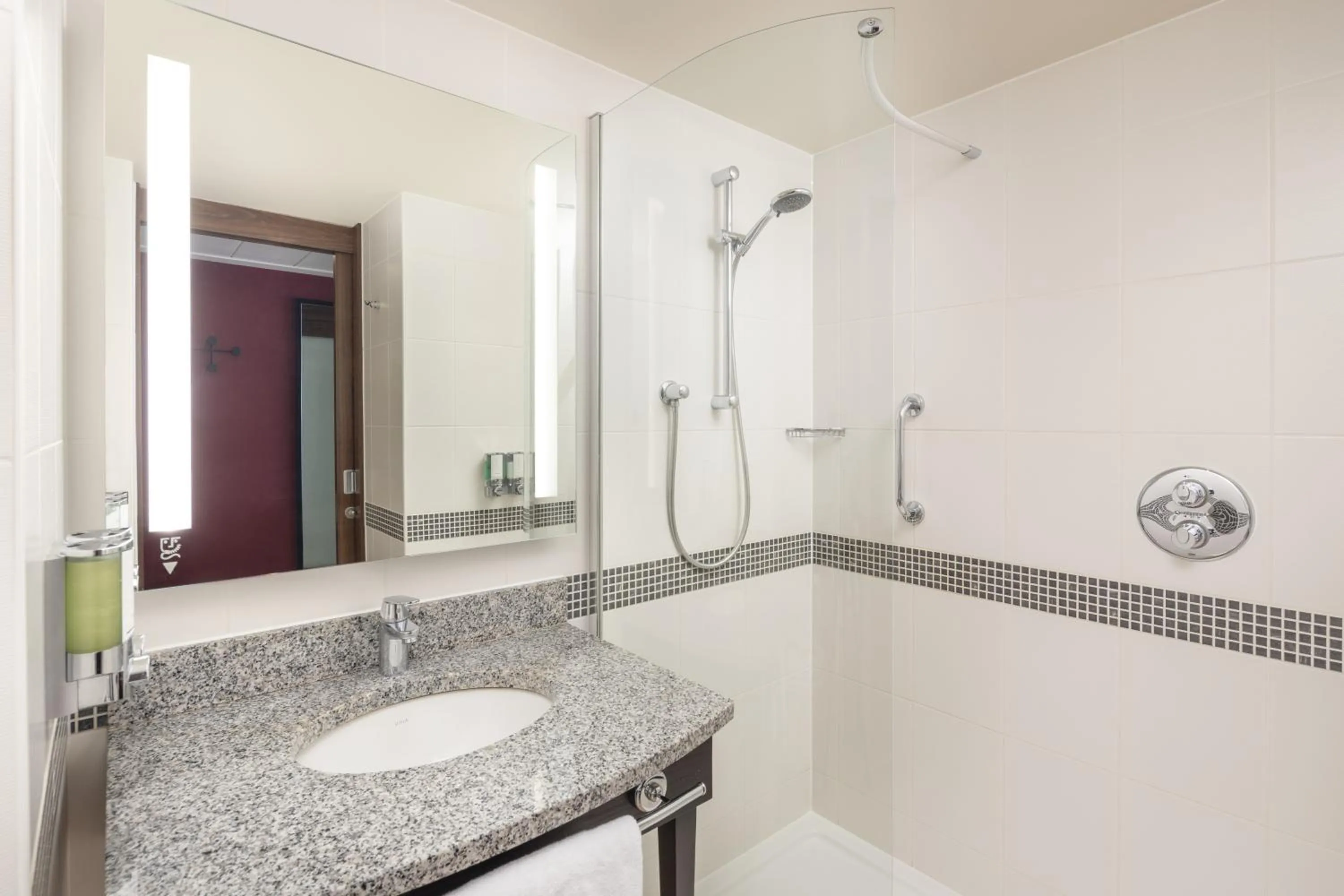 Shower in Hampton by Hilton London Gatwick Airport