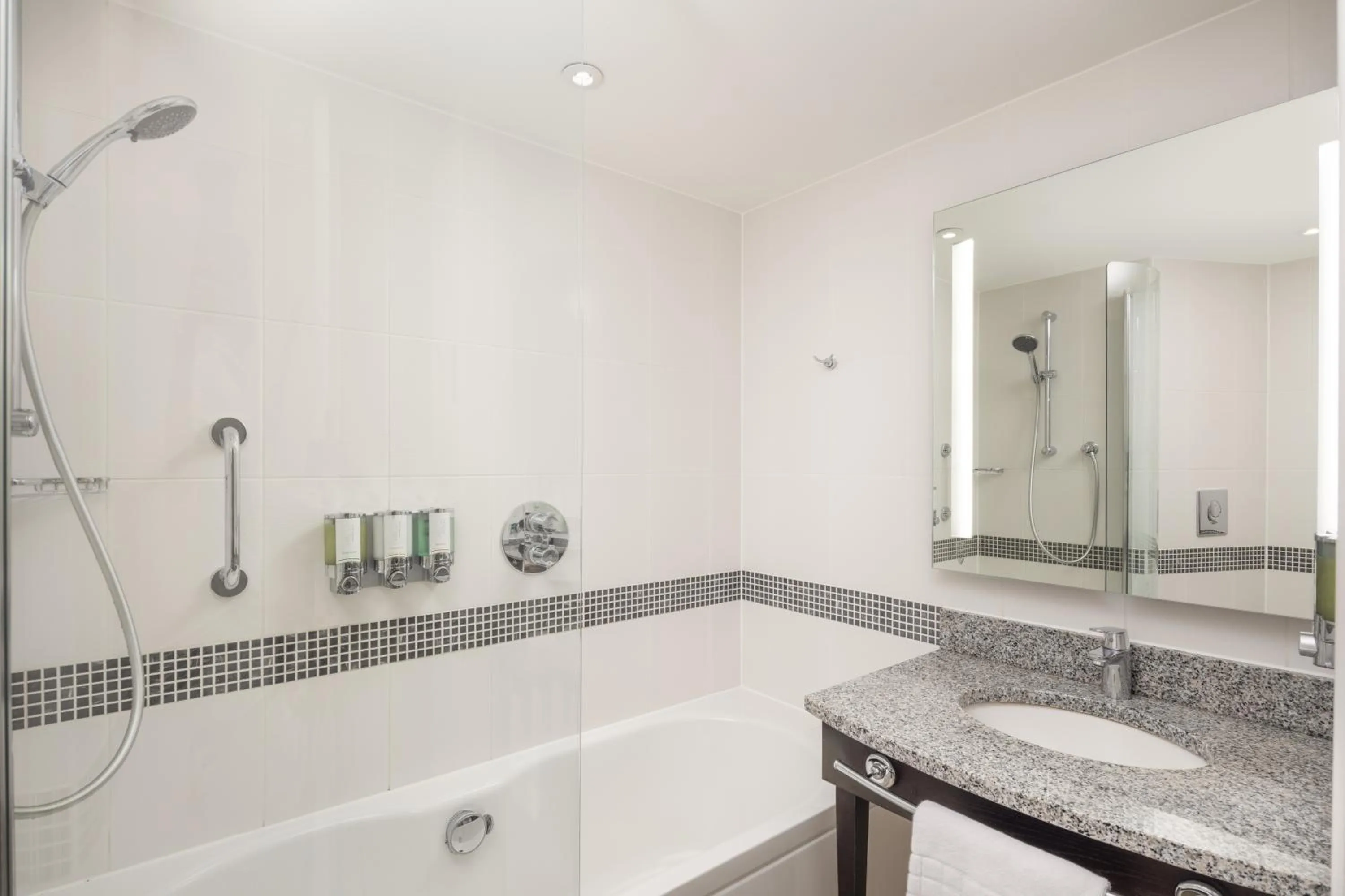 Bathroom in Hampton by Hilton London Gatwick Airport