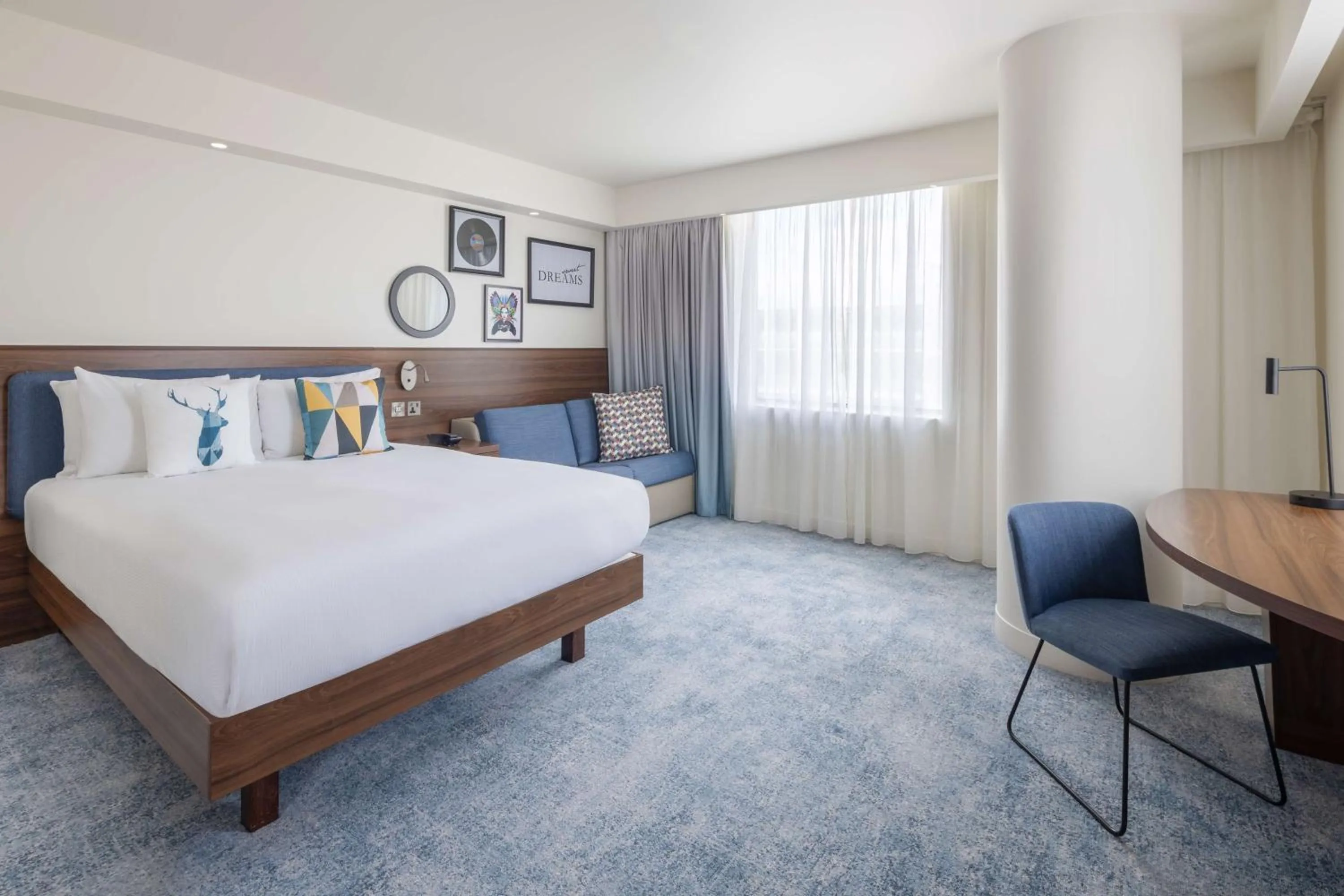 Bed in Hampton by Hilton London Gatwick Airport